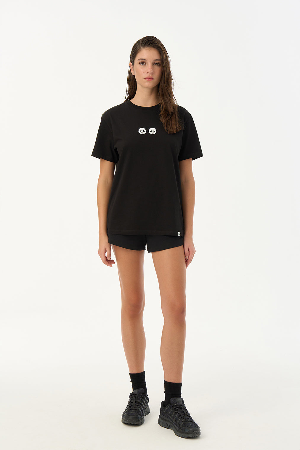 Chi & Chi Panda Soft T-Shirt - Siyah