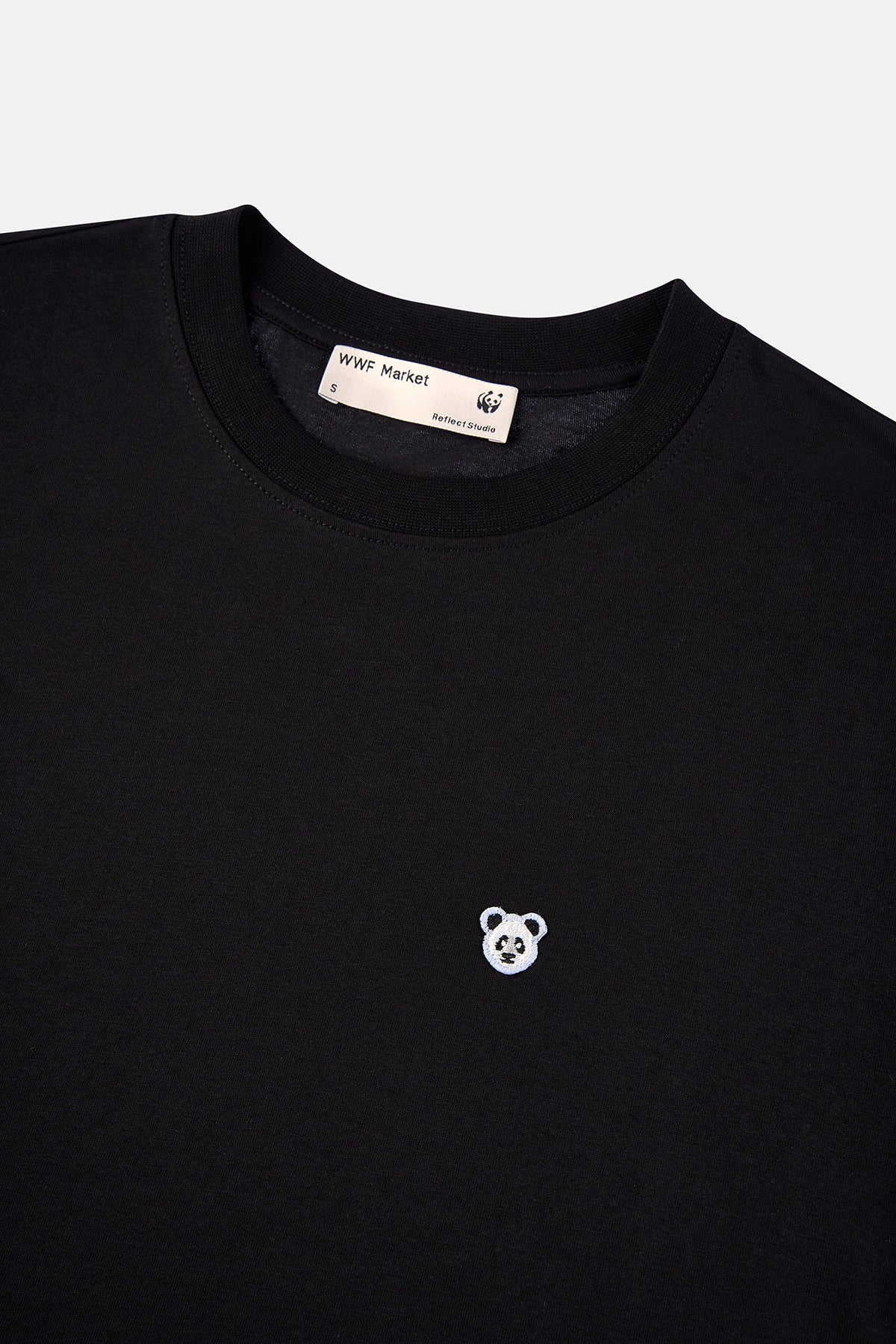 Panda Lightweight Kadın T-Shirt - Siyah