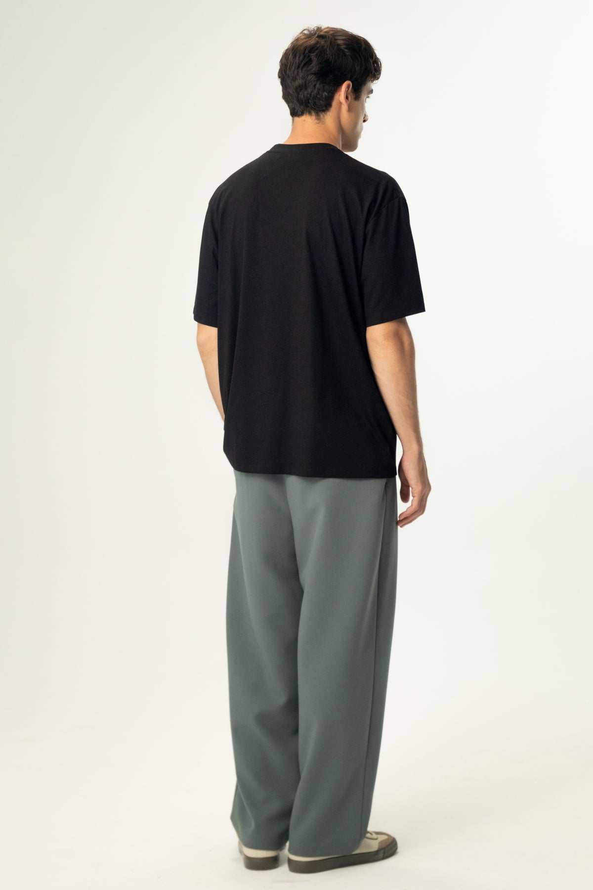 Mercan Yılanı Oversize Lightweight T-Shirt - Siyah
