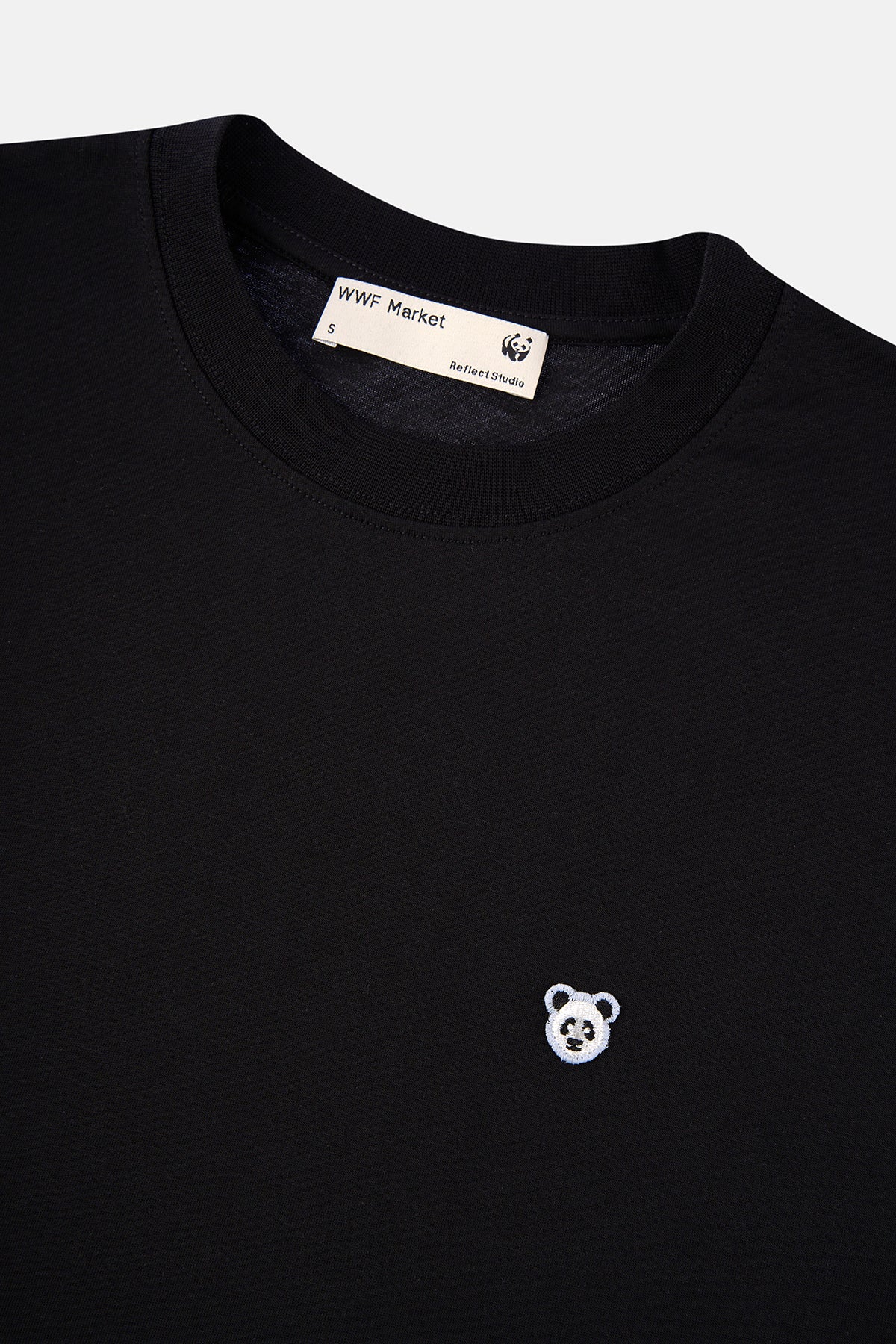 Panda Oversize Lightweight T-Shirt - Siyah