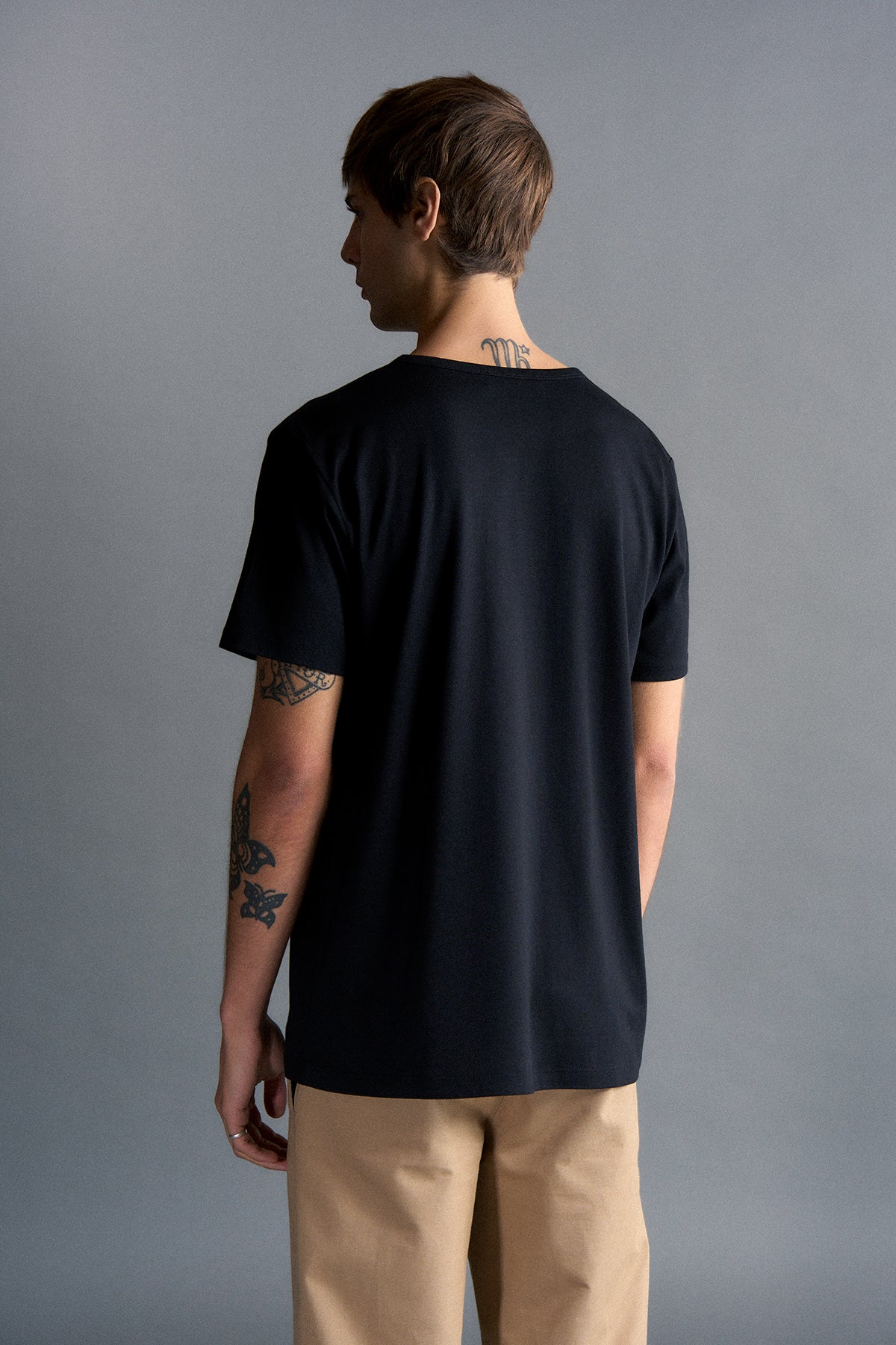 Basic Modal T-shirt - Siyah