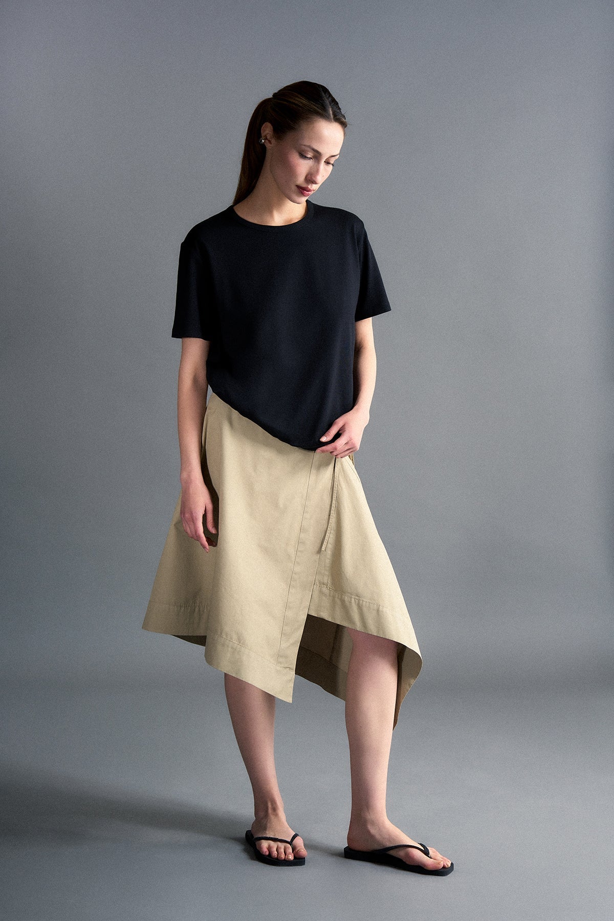 Basic Modal T-shirt - Siyah