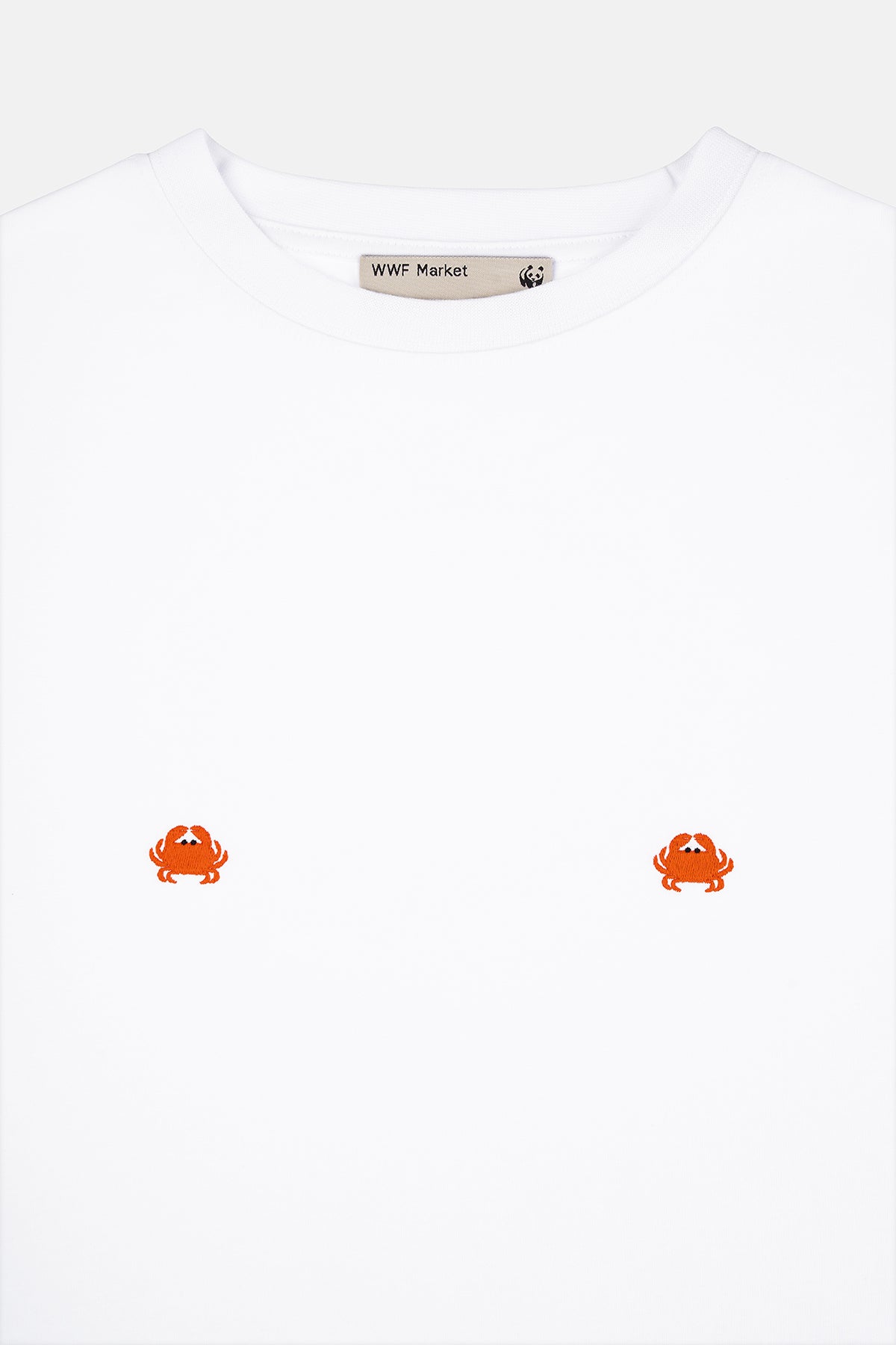 Yengeçler Lightweight Crop T-Shirt - Beyaz