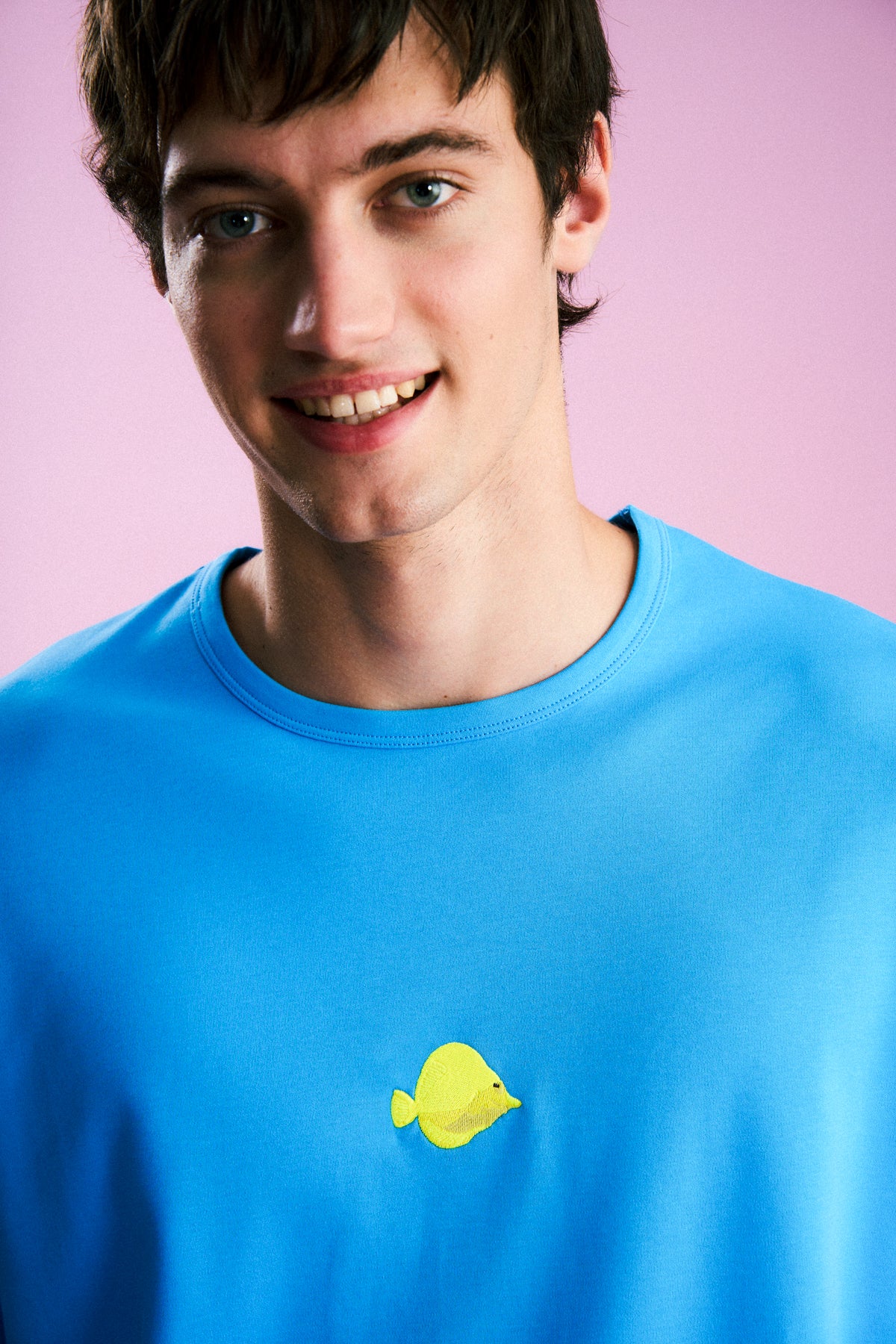 Yellow Tang Oversize Premium T-Shirt - Mavi
