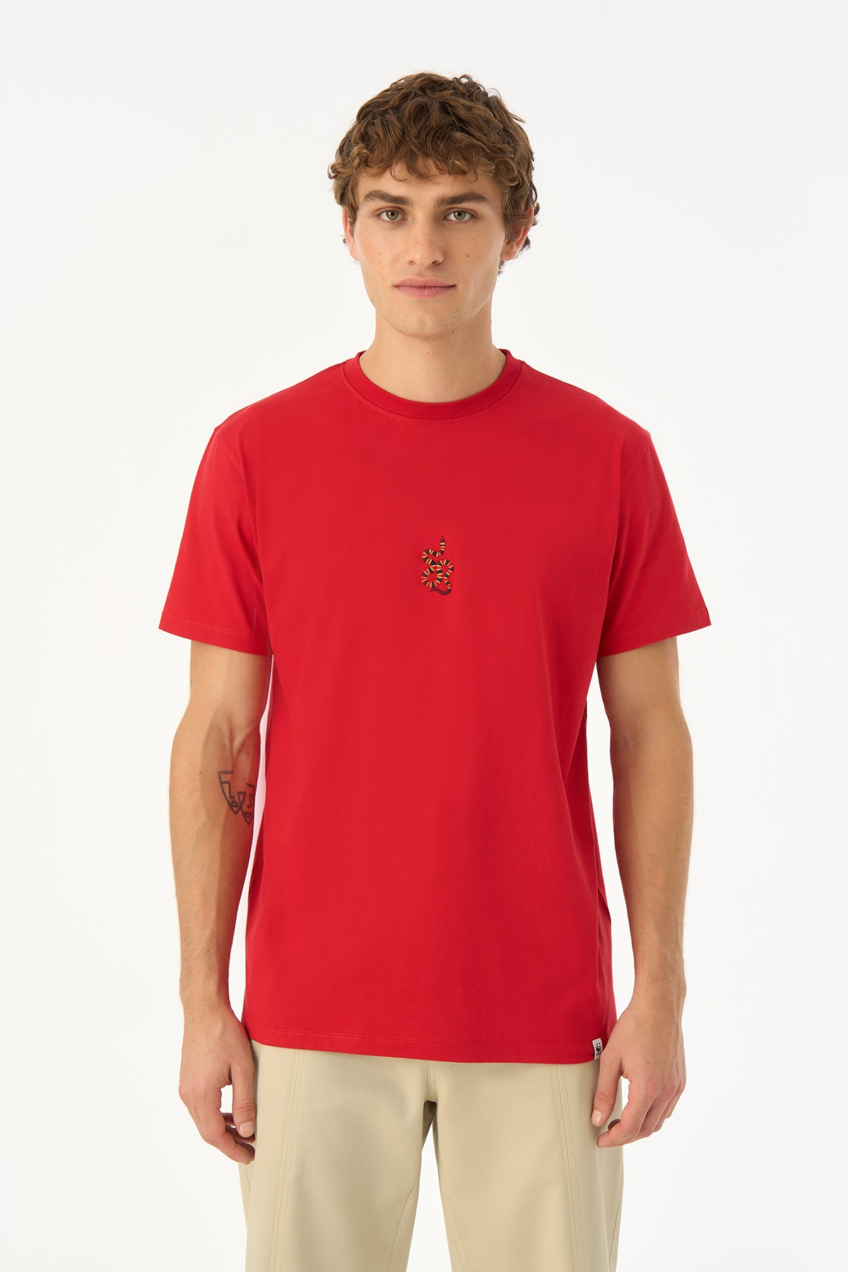 Mercan Yılanı Light Weight T-Shirt - Kırmızı