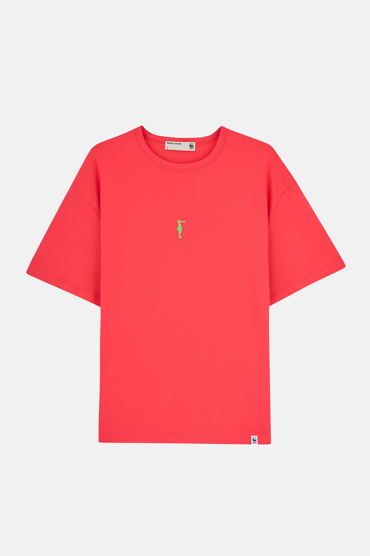 Deniz Atı Oversize Premium T-Shirt - Nar Çiçeği