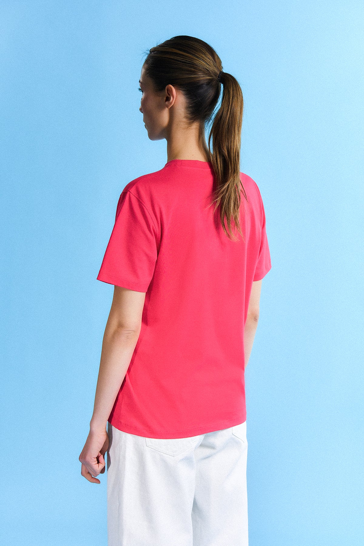 Panda Lightweight T-Shirt - Nar Çiçeği