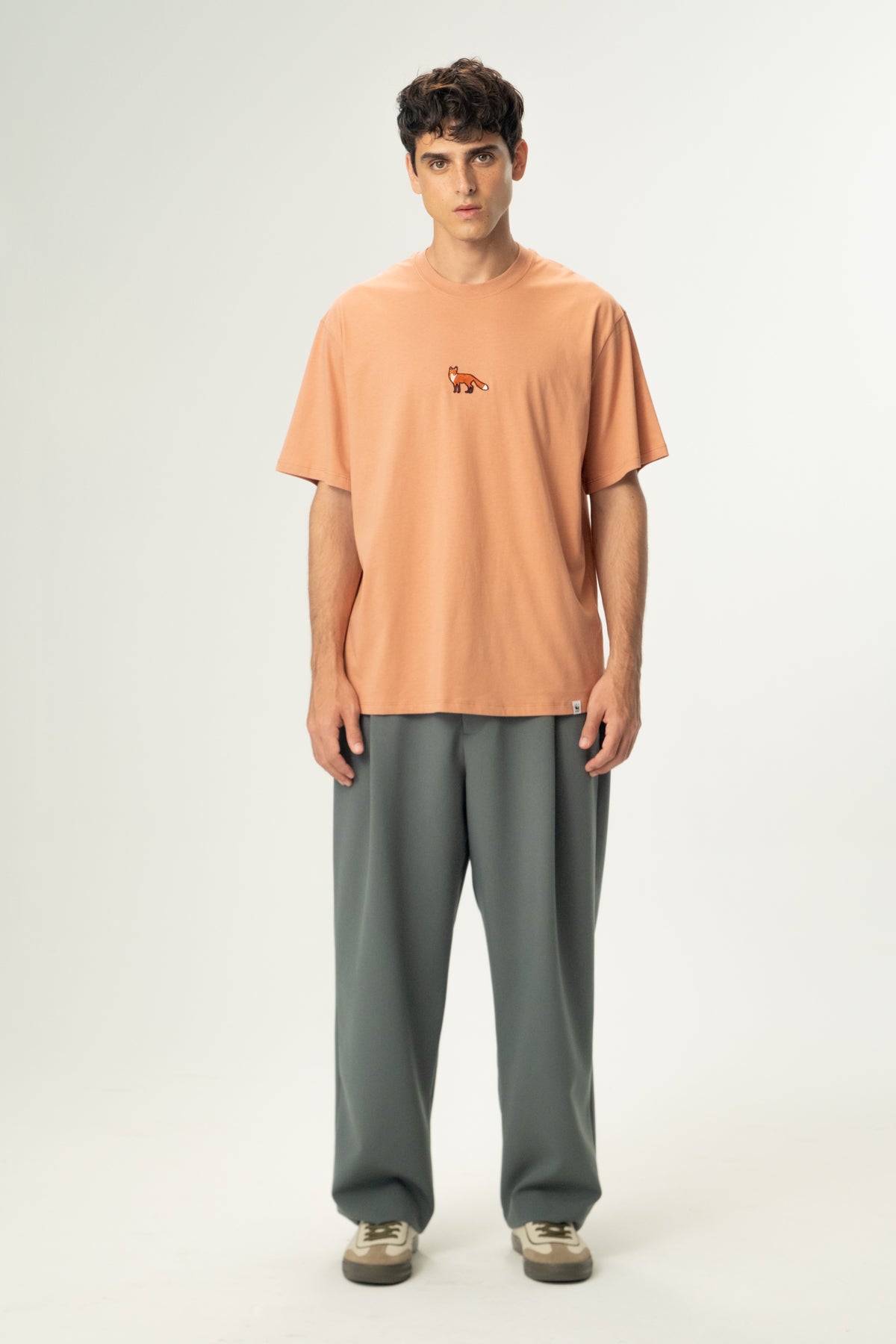 Kızıl Tilki Soft Oversize Lightweight T-Shirt - Somon Rengi