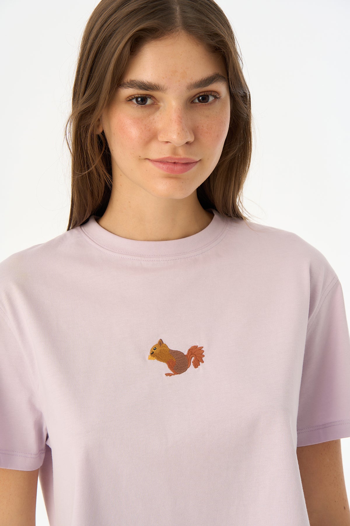 Sincap Light Weight Crop T-Shirt - Lila