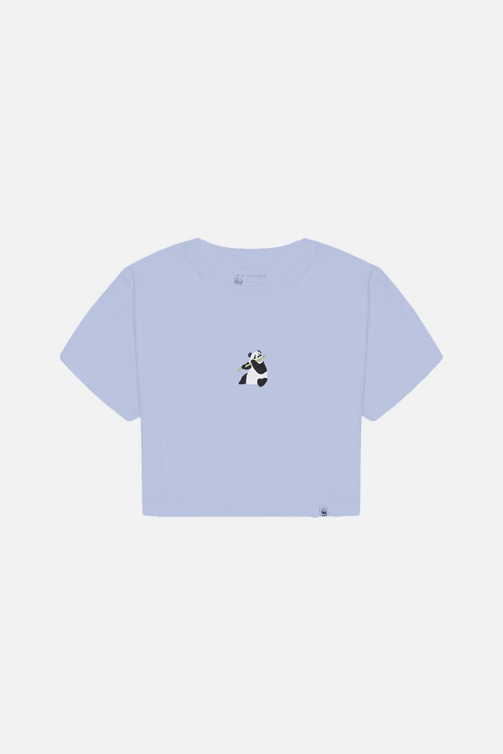 Giant Panda Crop Light-Weight T-shirt - Mavi