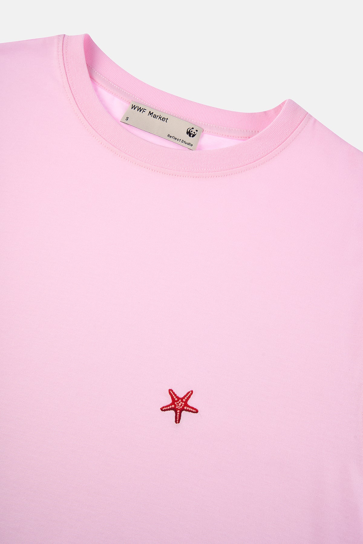 Deniz Yıldızları Lightweight Crop T-Shirt - Pembe