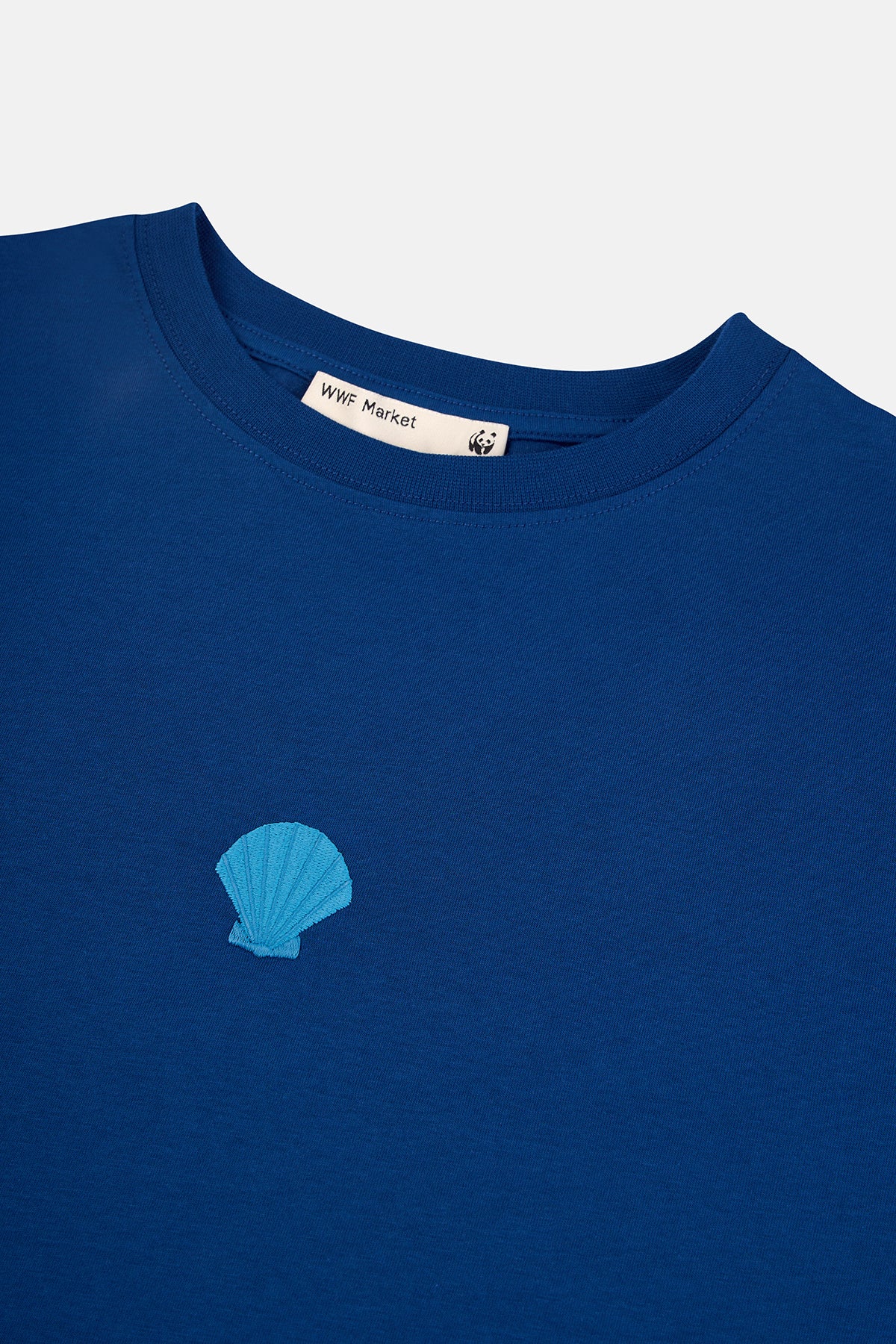 Deniz Kabuğu Lightweight Crop T-Shirt - Lacivert