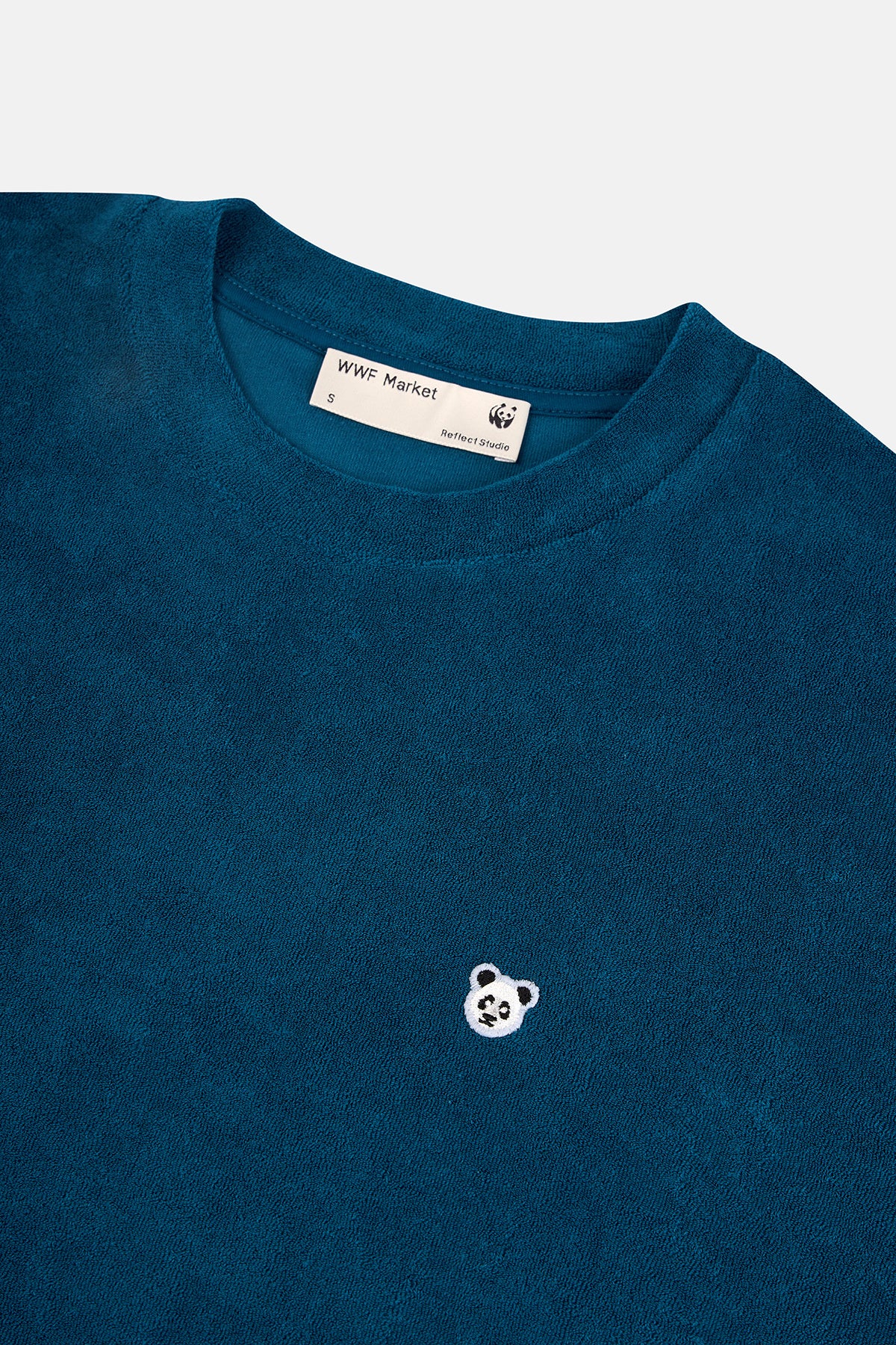 Panda Oversize Terry T-Shirt - Petrol Yeşili