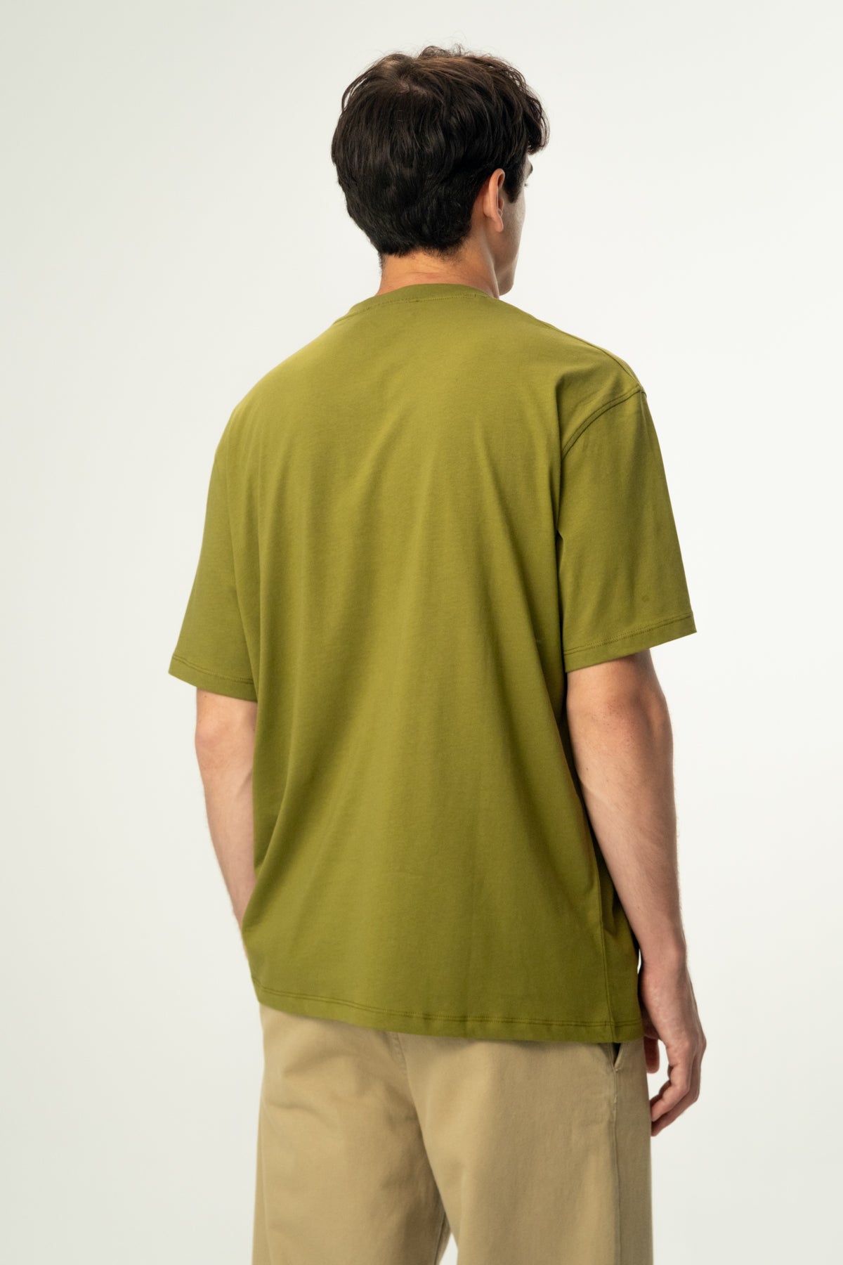 Blossoms Oversize Lightweight T-Shirt - Haki