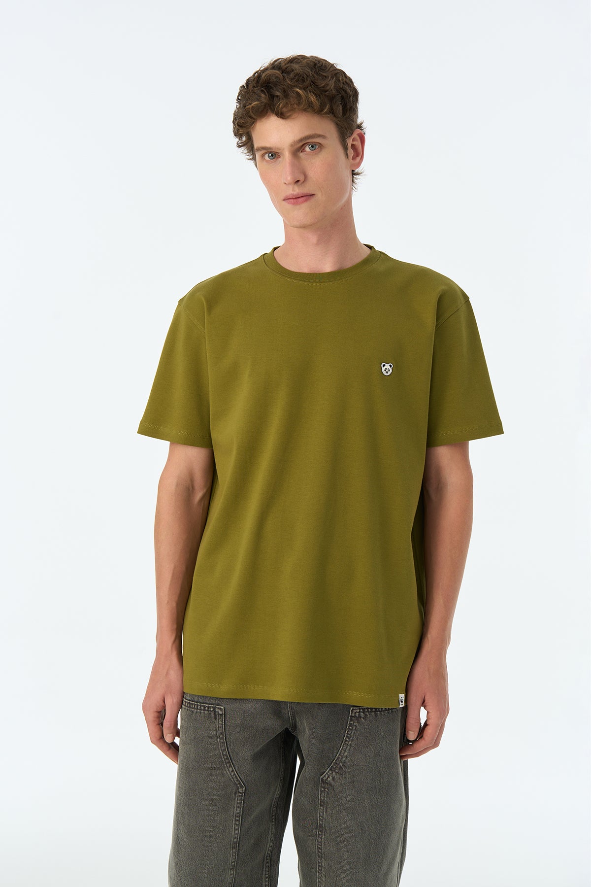 Panda Premium T-Shirt - Haki