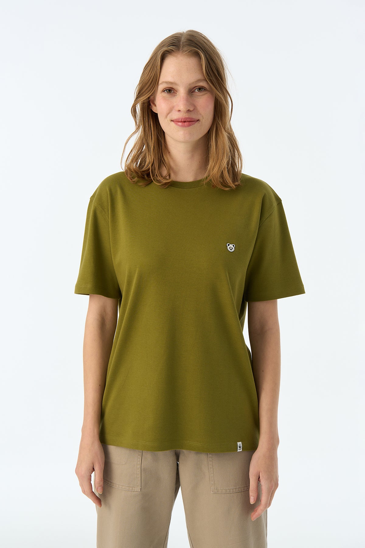 Panda Premium T-Shirt - Haki