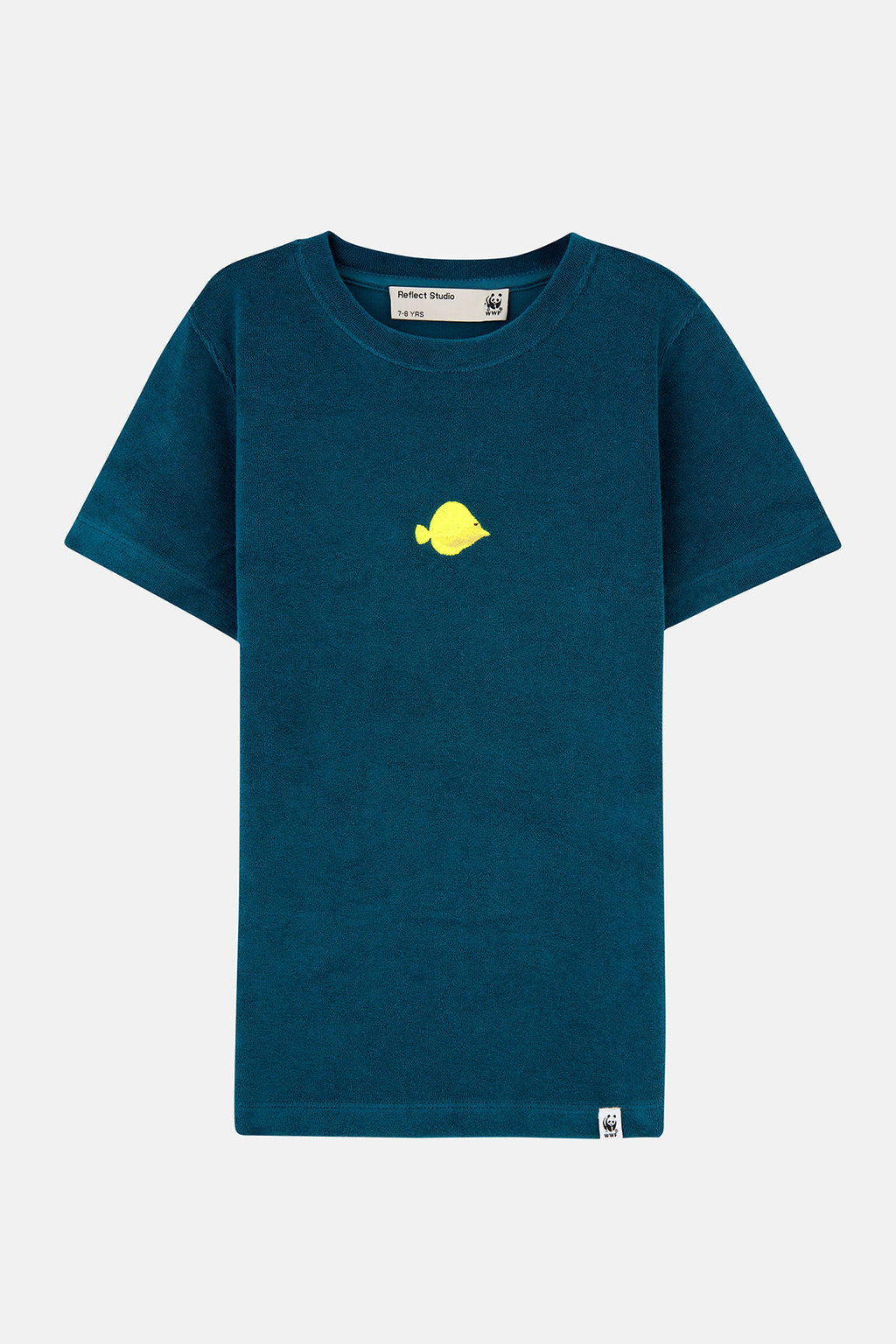 Yellow Tang Terry Çocuk T-Shirt - Petrol Yeşili
