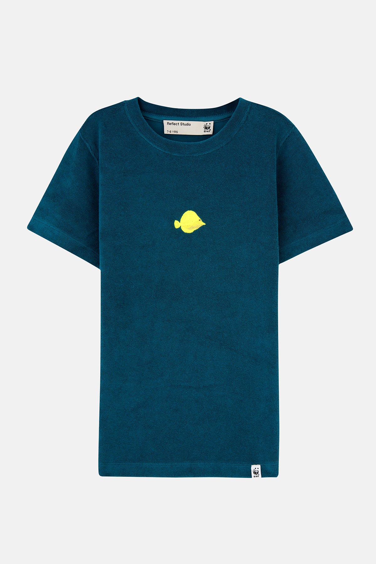 Yellow Tang Terry Çocuk T-Shirt - Petrol Yeşili