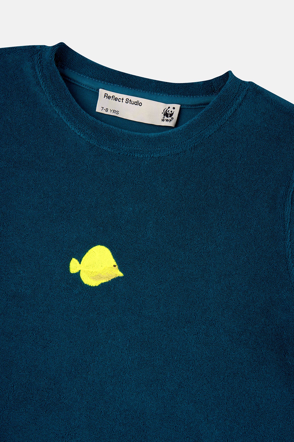 Yellow Tang Terry Çocuk T-Shirt - Petrol Yeşili