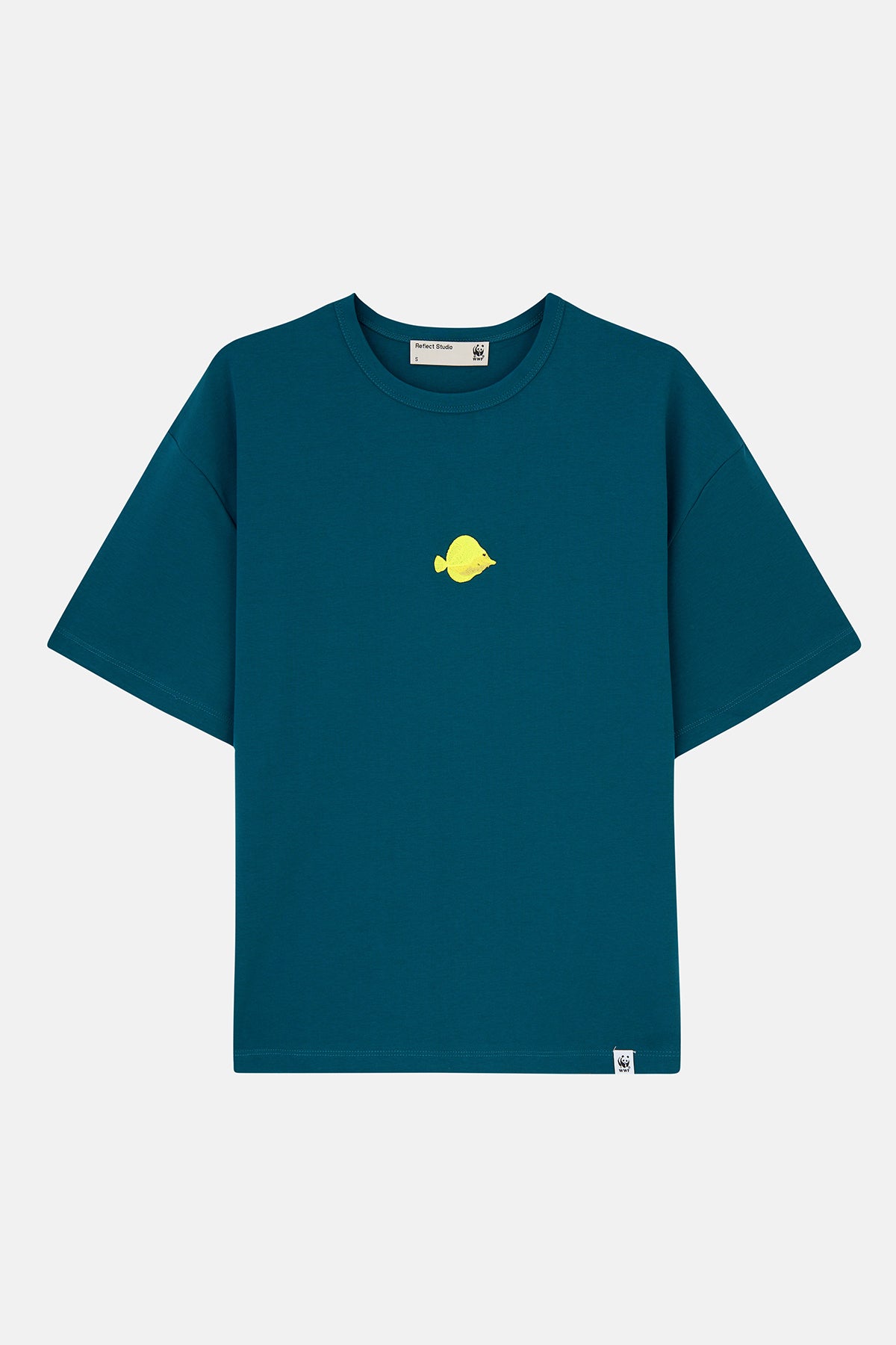 Yellow Tang Oversize Premium T-Shirt - Petrol Yeşili