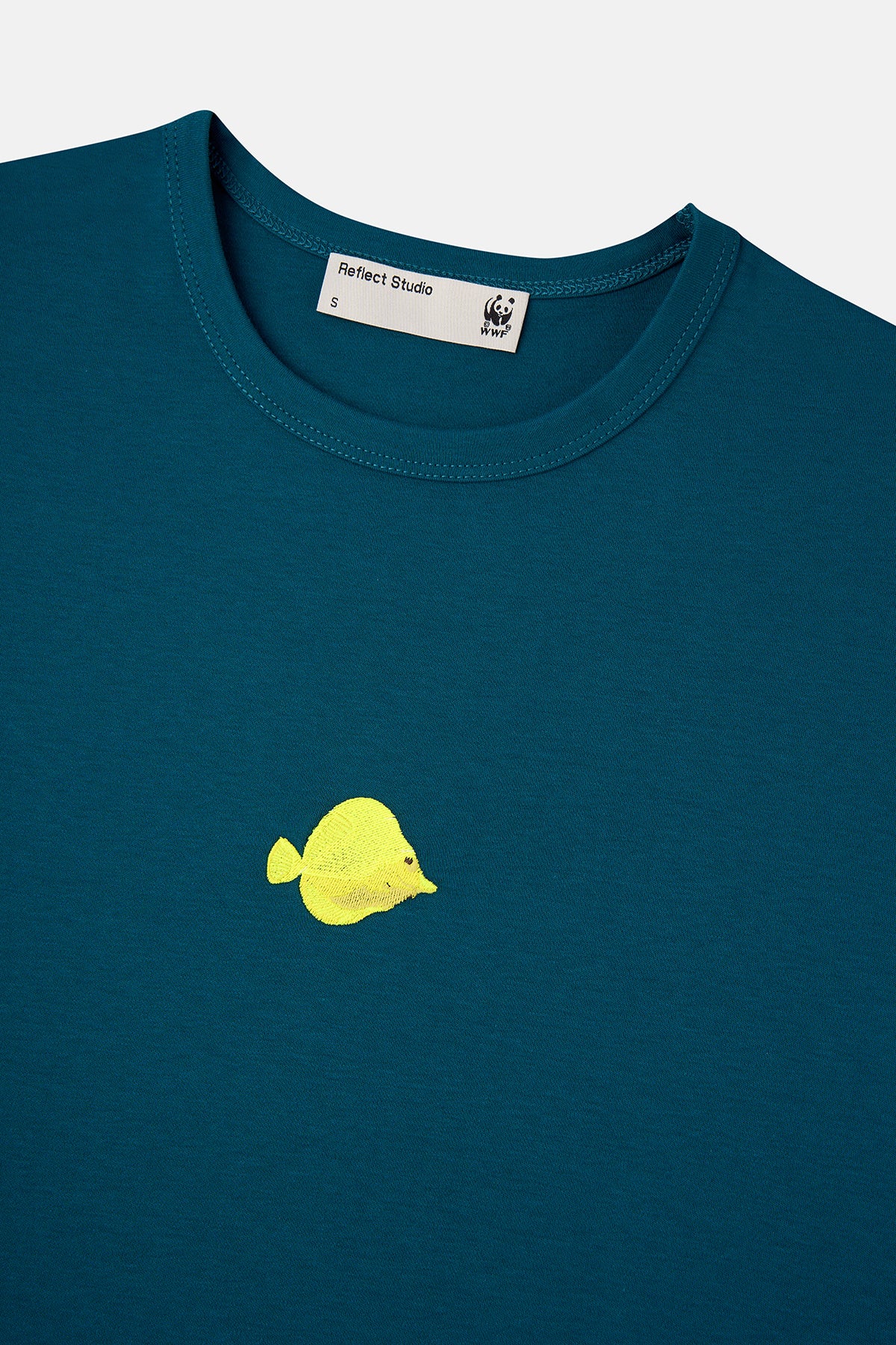 Yellow Tang Oversize Premium T-Shirt - Petrol Yeşili