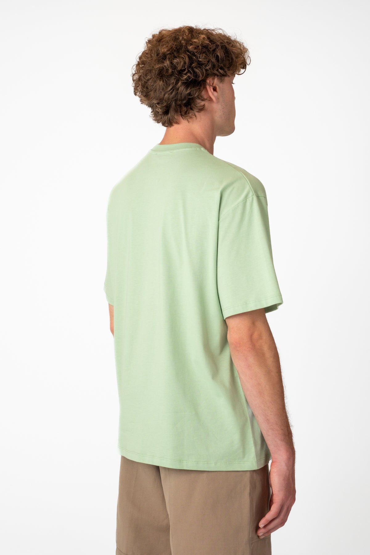 Bozayı Soft Oversize Lightweight T-Shirt - Açık Yeşil