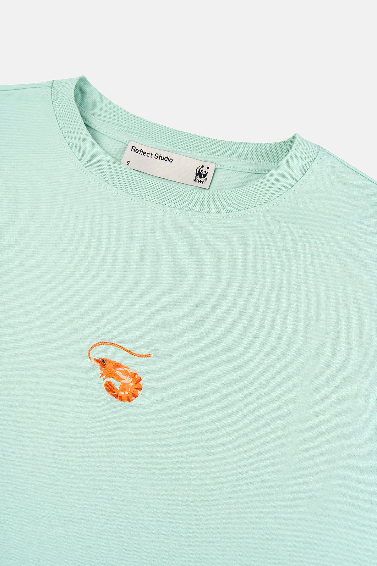 Shrimp Lightweight Crop T-Shirt - Mint