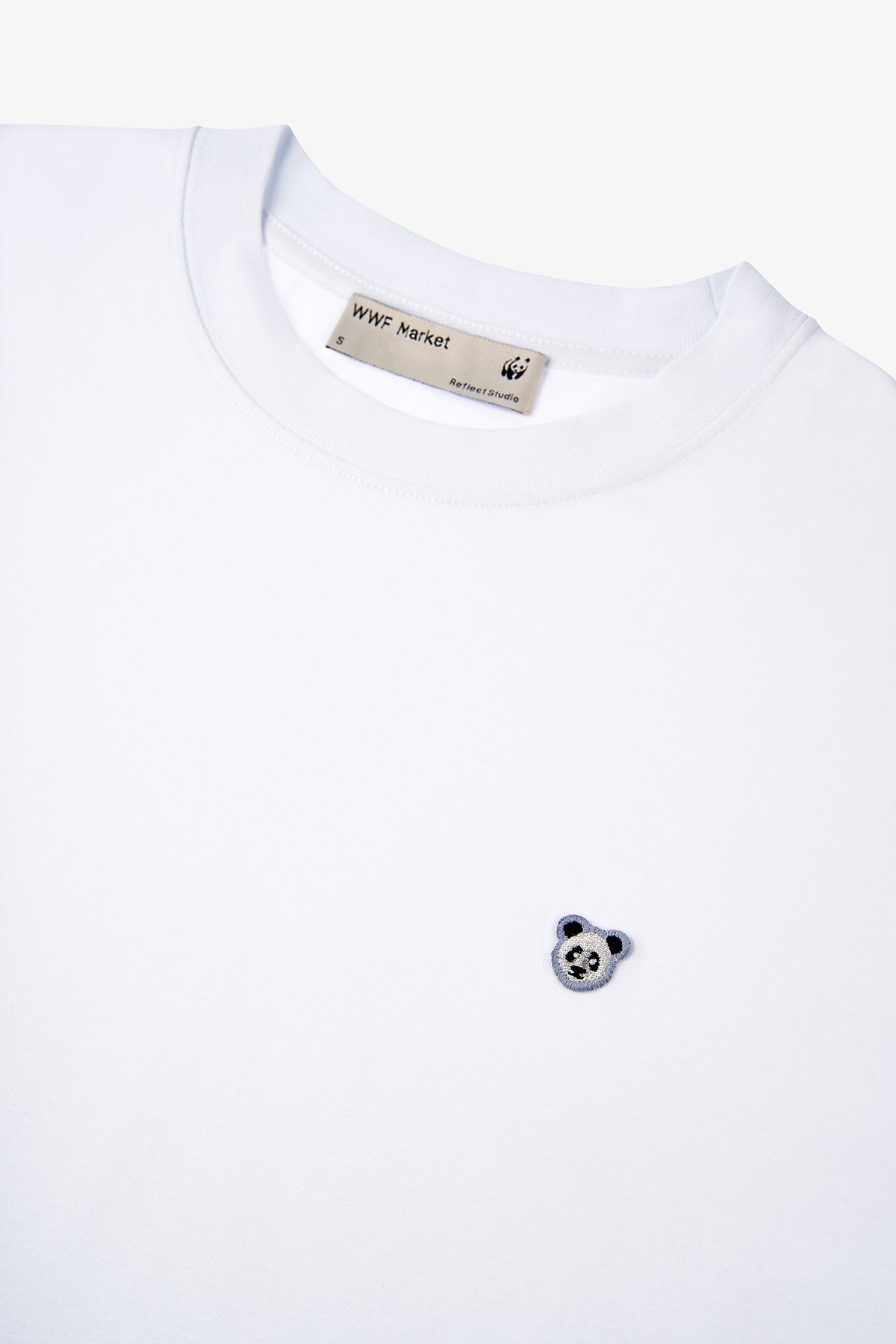 Panda Oversize Lightweight T-Shirt - Beyaz