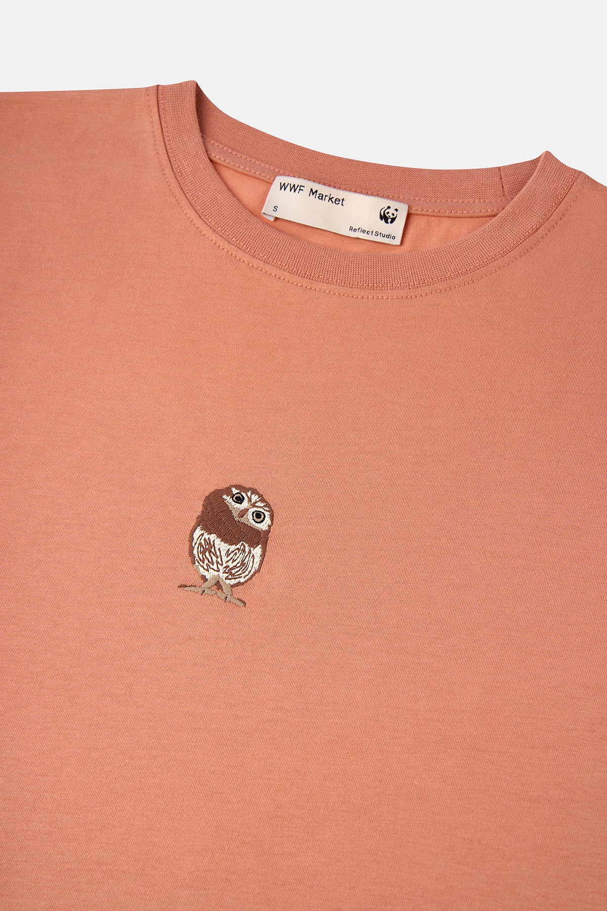 Cin Baykuşu Lightweight T-Shirt - Somon Rengi