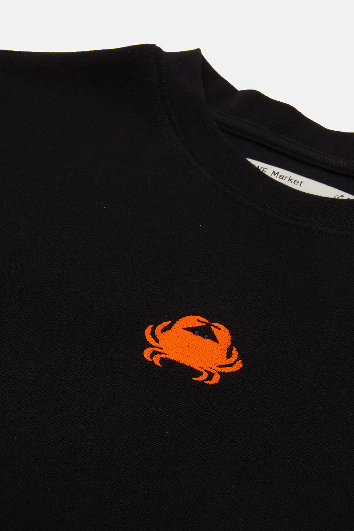 Yengeç Crop T-Shirt - Siyah