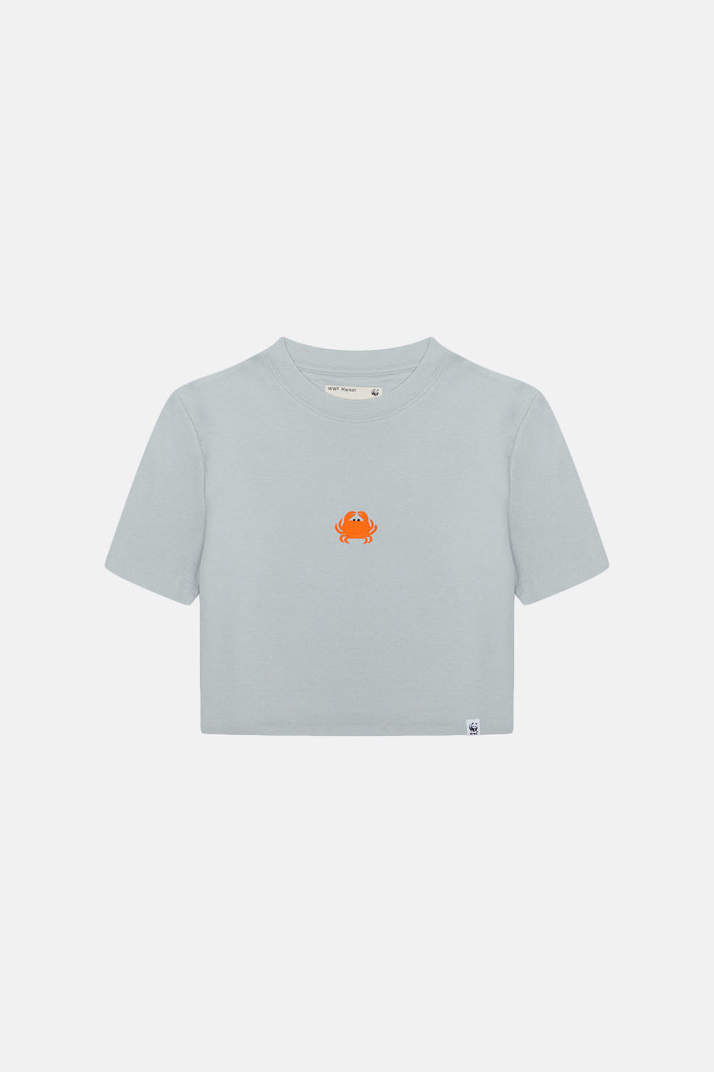 Yengeç Crop T-shirt - Gri