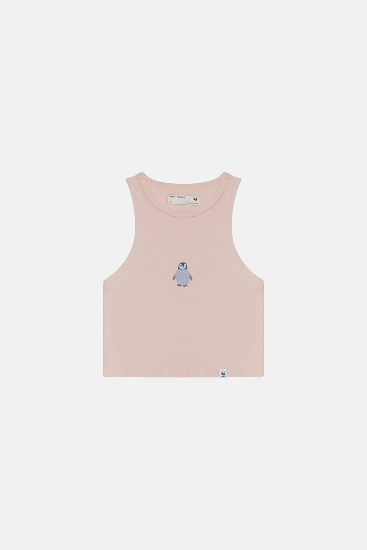 Yavru İmparator Penguen Ribana Crop Top - Gül Kurusu