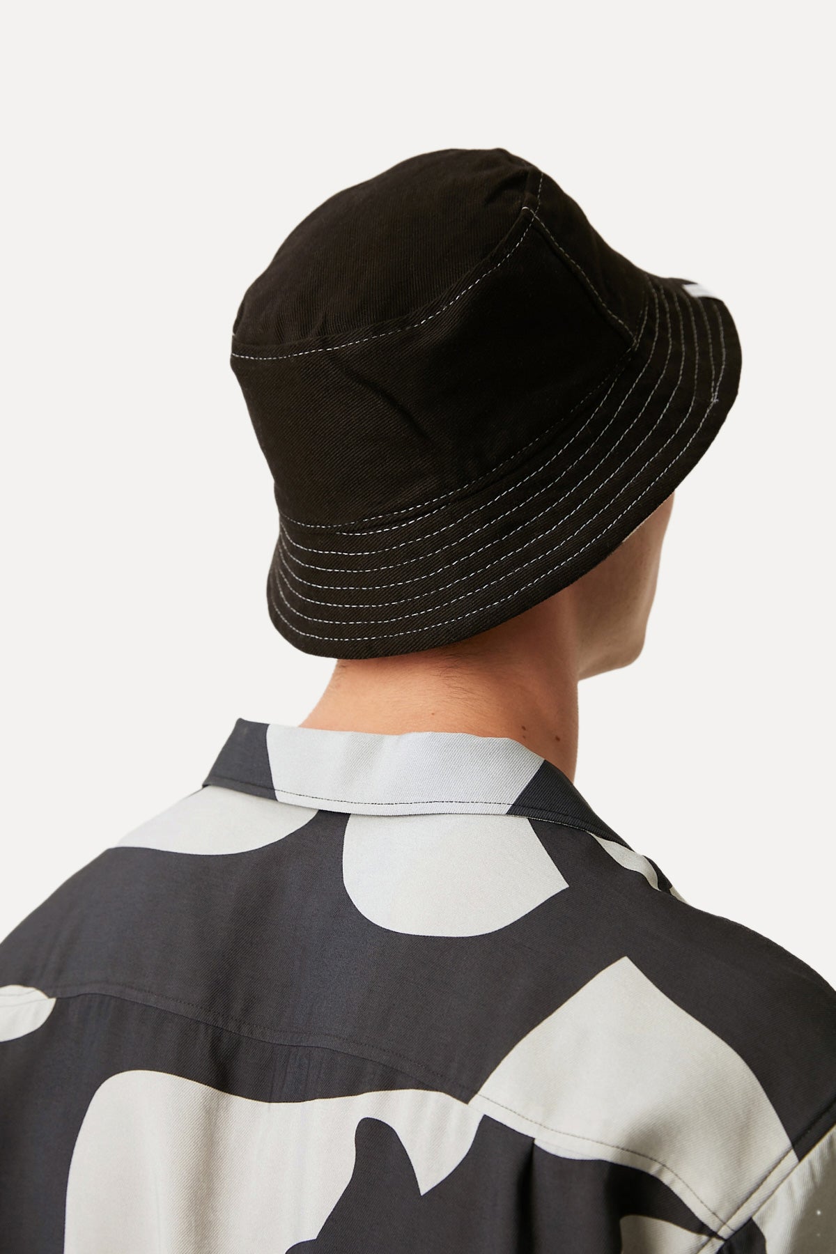 Orka Çift Yüzlü Bucket Hat - Siyah
