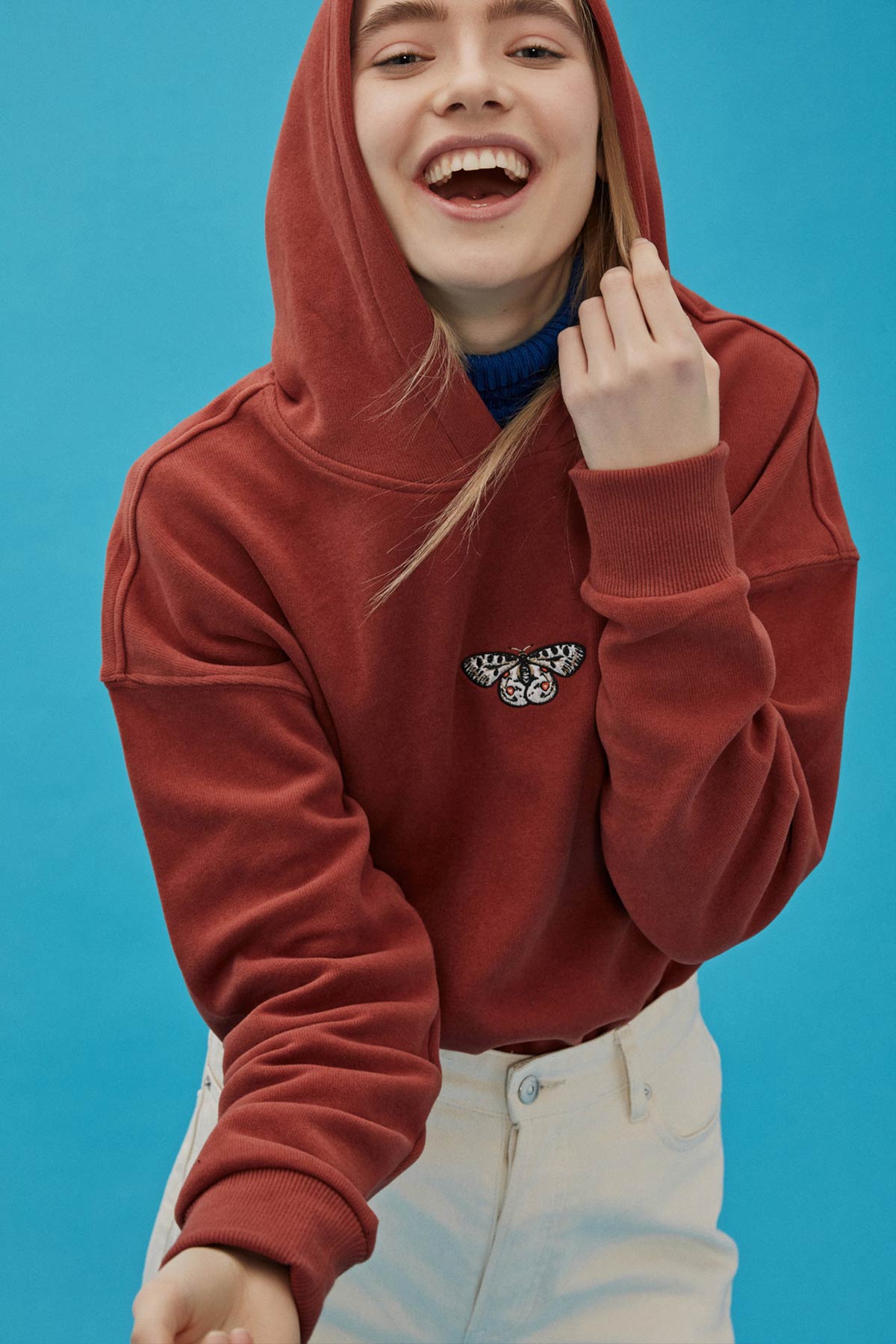 Apollo Kelebeği SuperSoft Hoodie - Kiremit