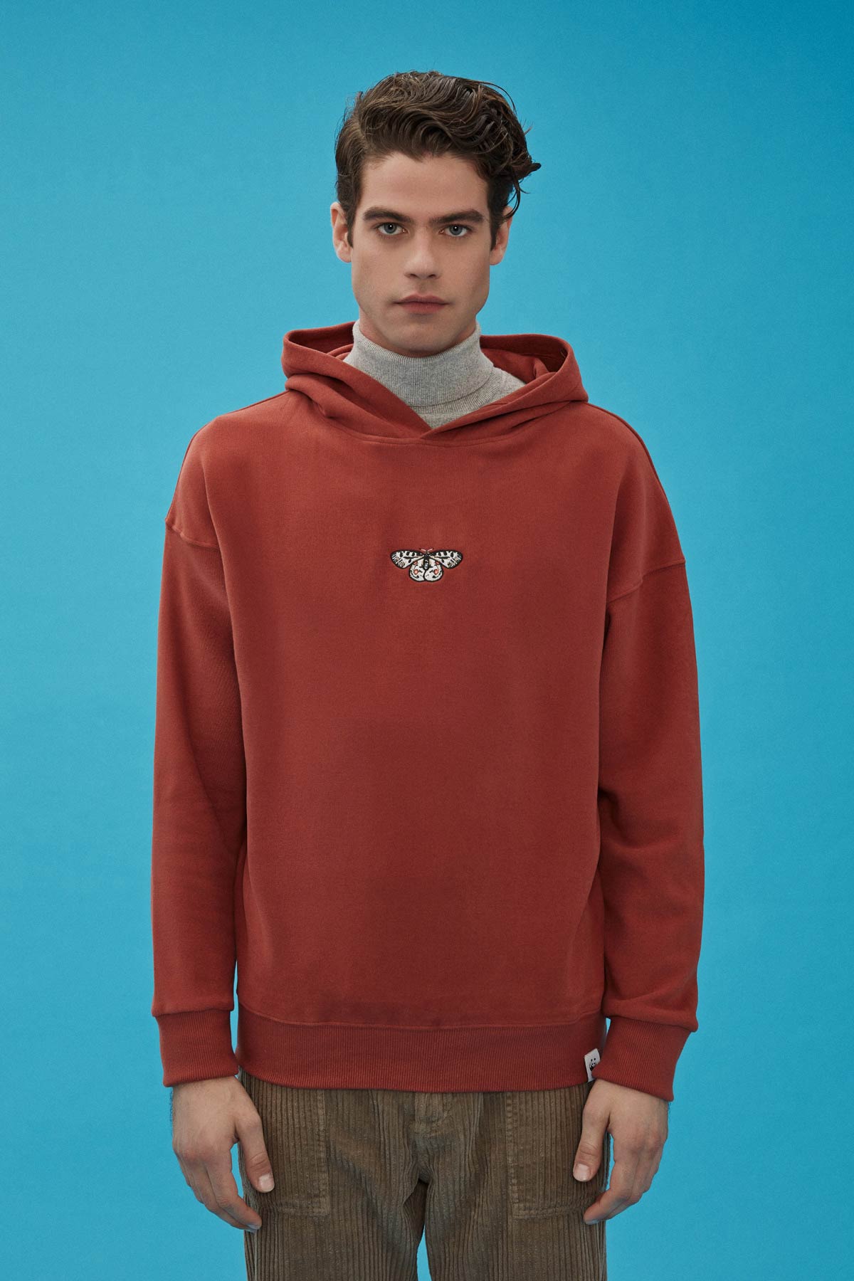 Apollo Kelebeği SuperSoft Hoodie - Kiremit