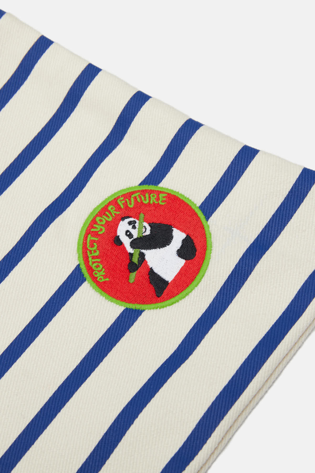 Giant Panda Çizgili Çanta - Lacivert