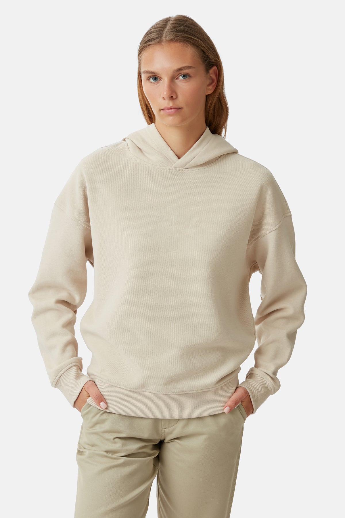 Basic Super Soft Hoodie - Parşömen Bej