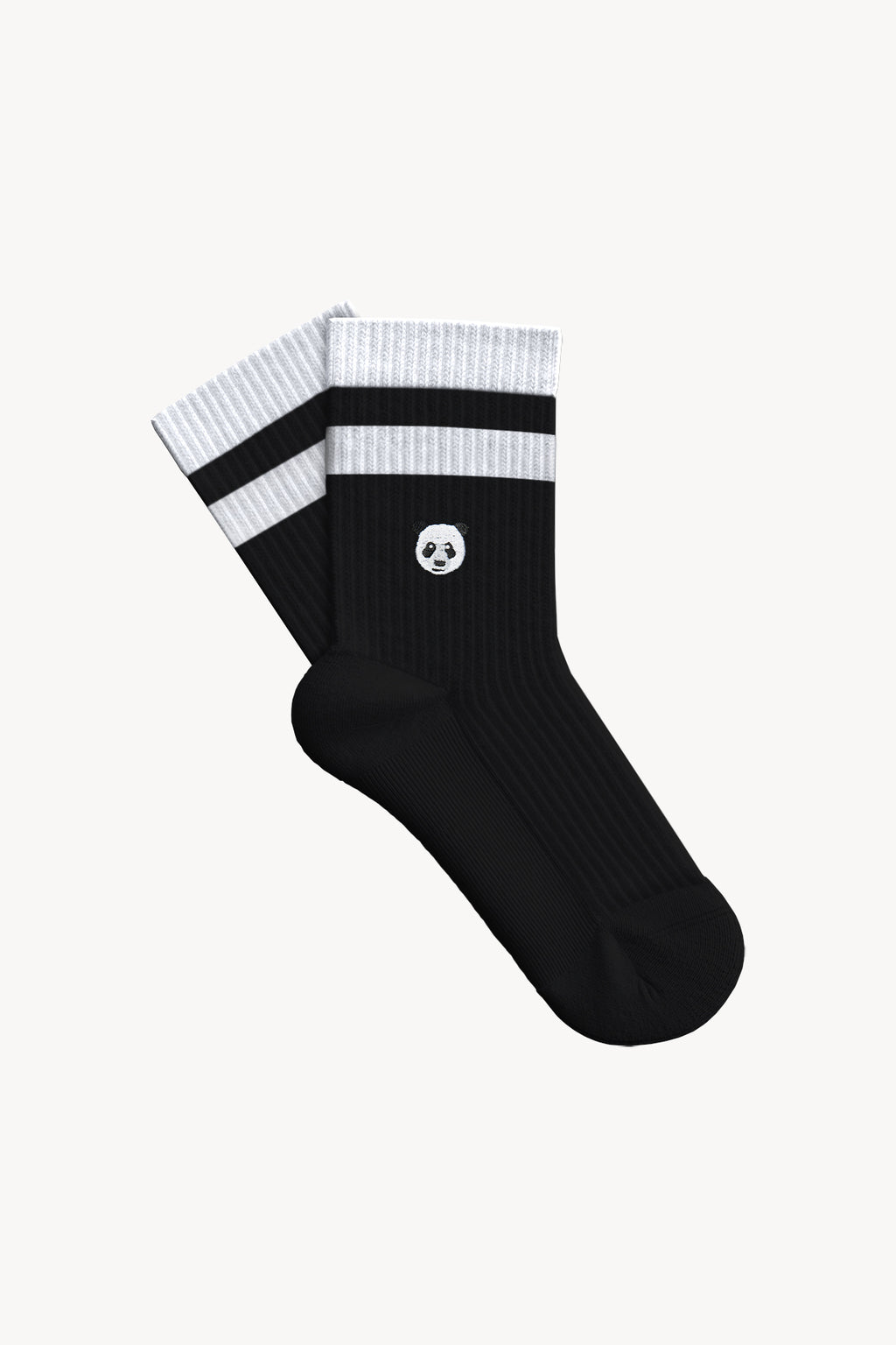 Panda Club Soket Havlu Çorap - Siyah