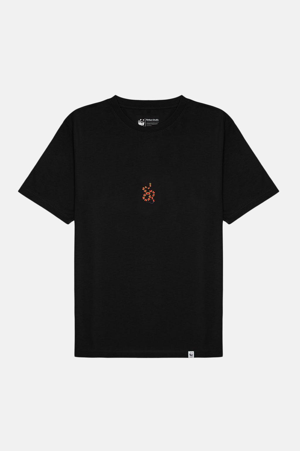 Mercan Yılanı Lightweight T-Shirt - Siyah