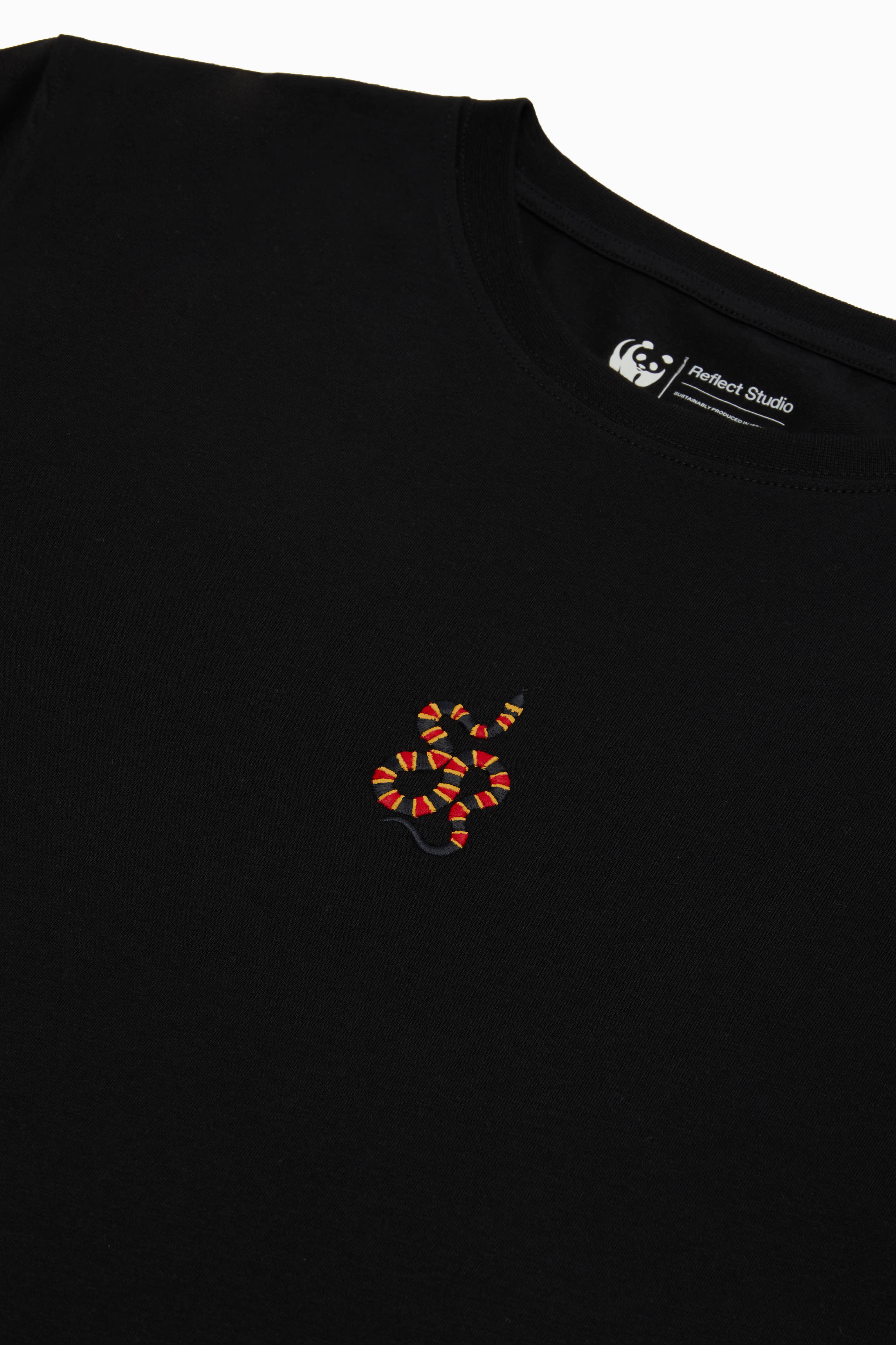 Mercan Yılanı Lightweight T-Shirt - Siyah