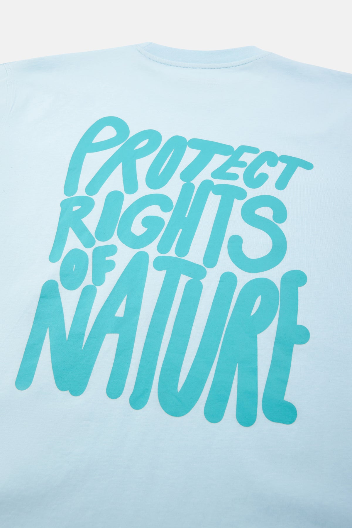 Protect Rights Oversize Lightweight T-Shirt - Açık Mavi