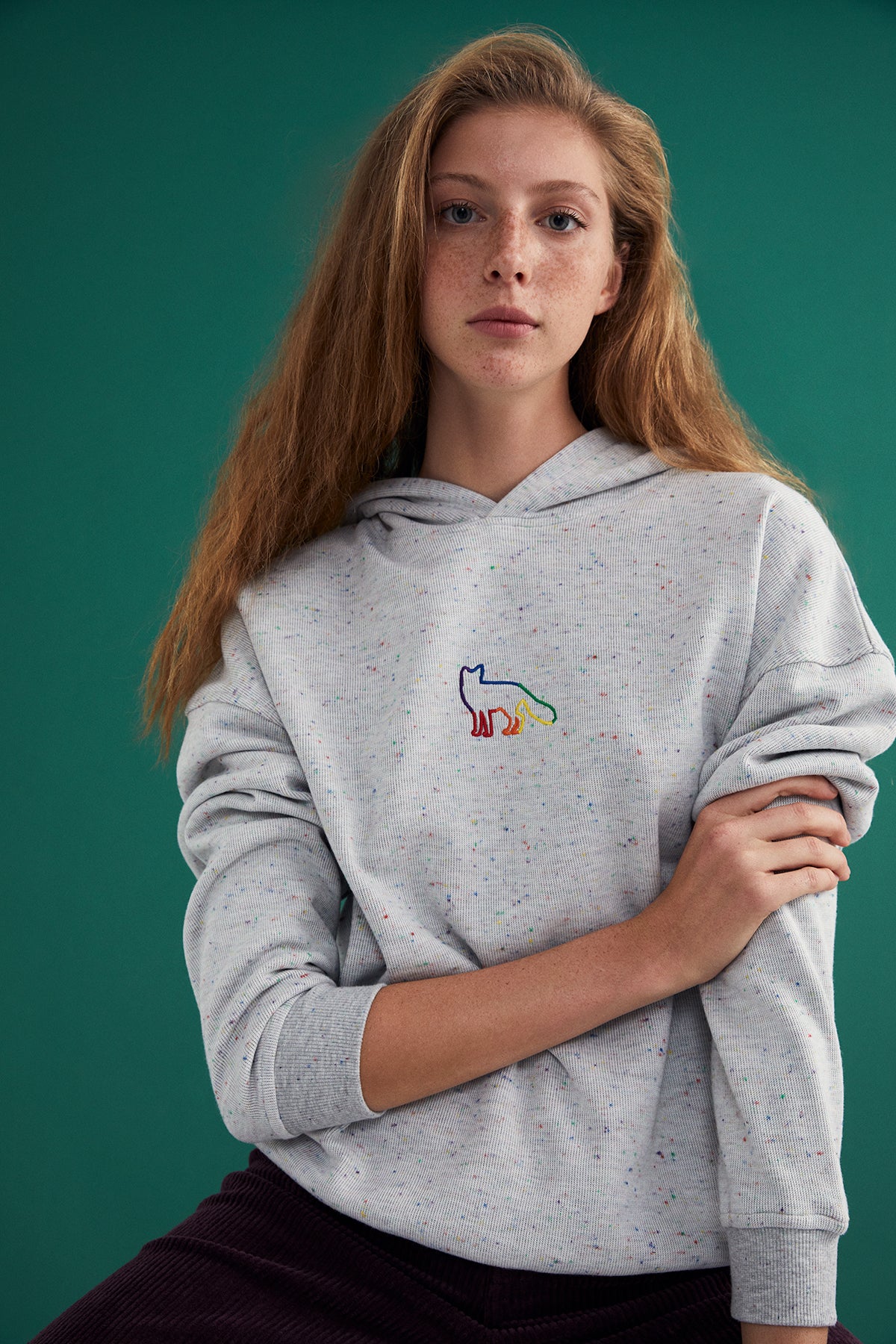 Kızıl Tilki SuperSoft Hoodie - Nopeli Rainbow