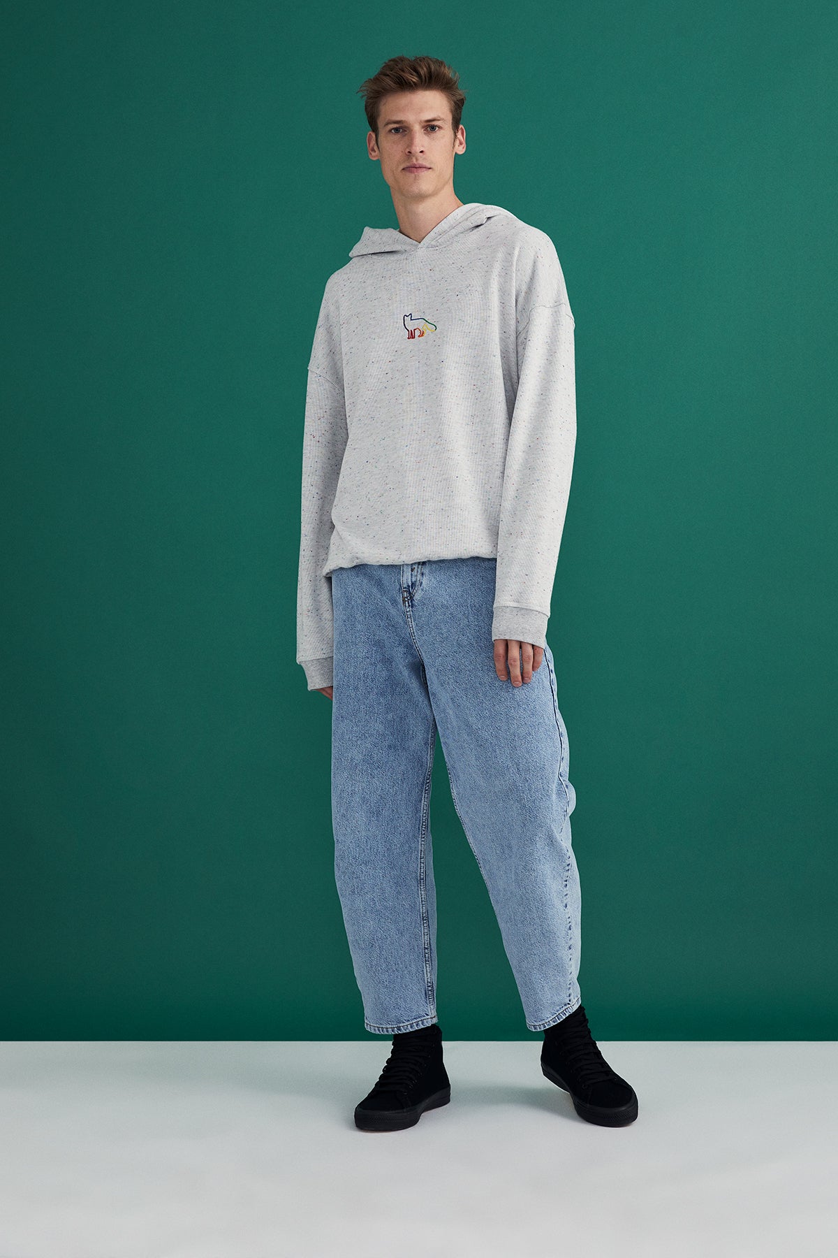 Kızıl Tilki SuperSoft Hoodie - Nopeli Rainbow