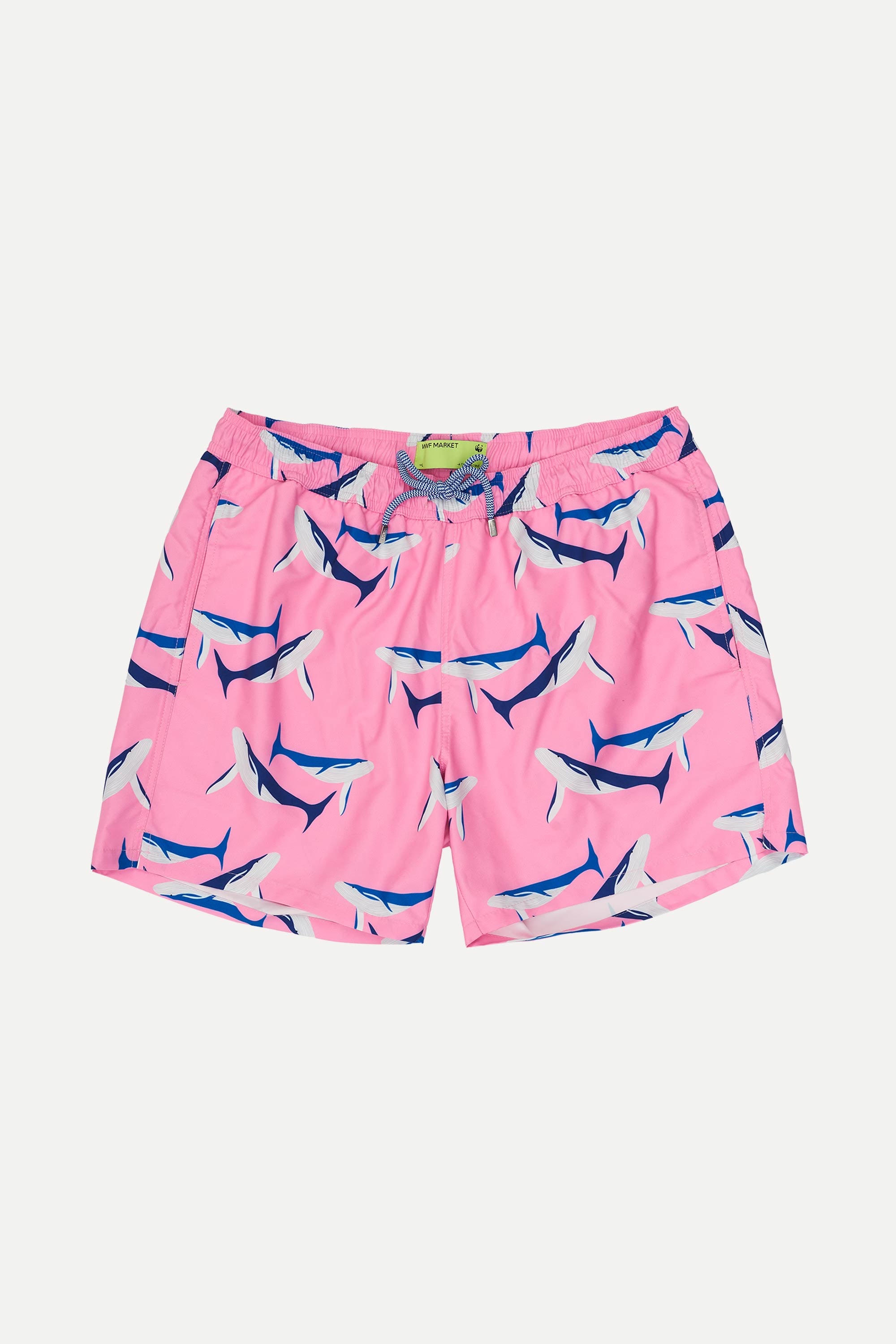 Balina Desenli Deniz Şortu - Pembe