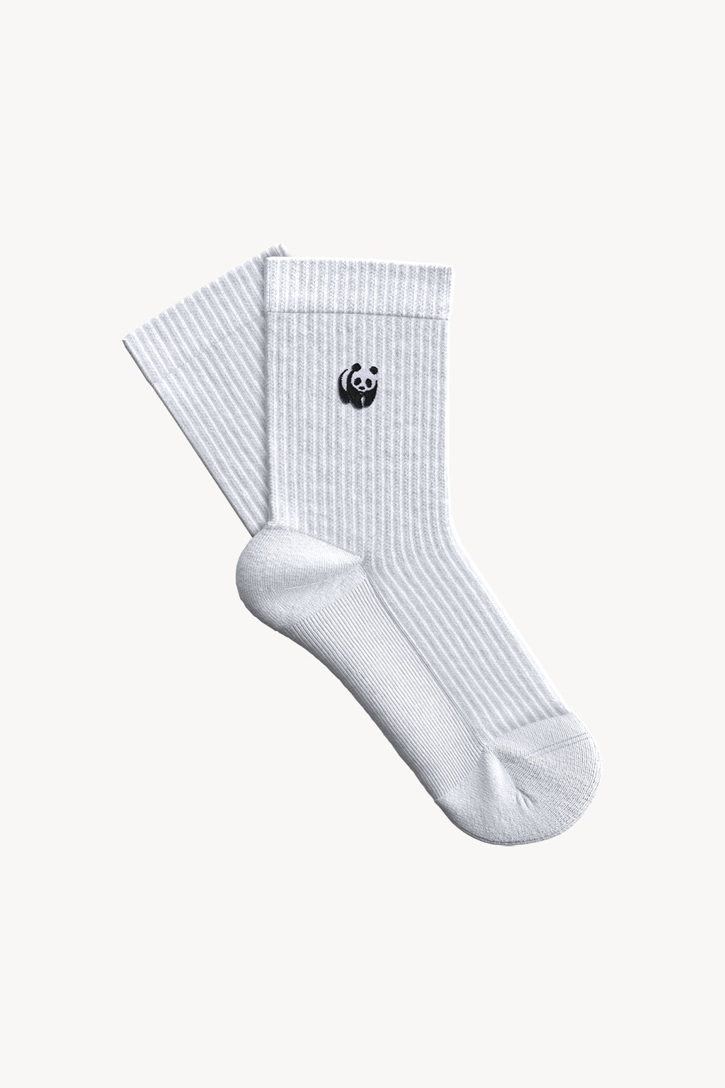 WWF Logo Soket Havlu Çorap - Beyaz