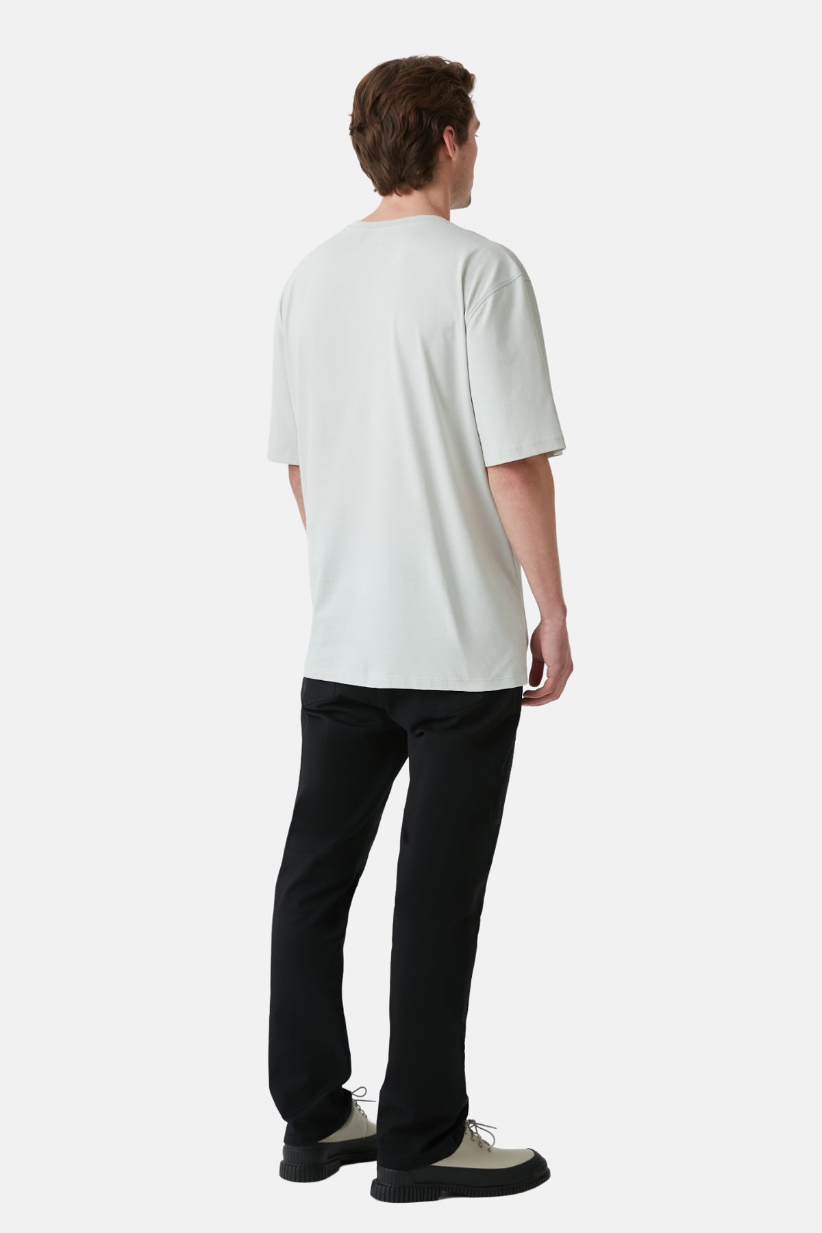 Mercan Yılanı Oversize Light-Weight T-shirt - Gri