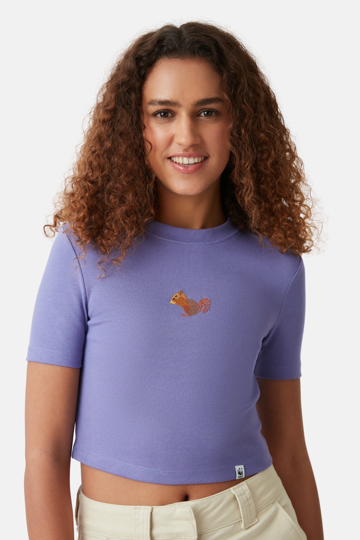 Sincap Crop T-shirt - Mor