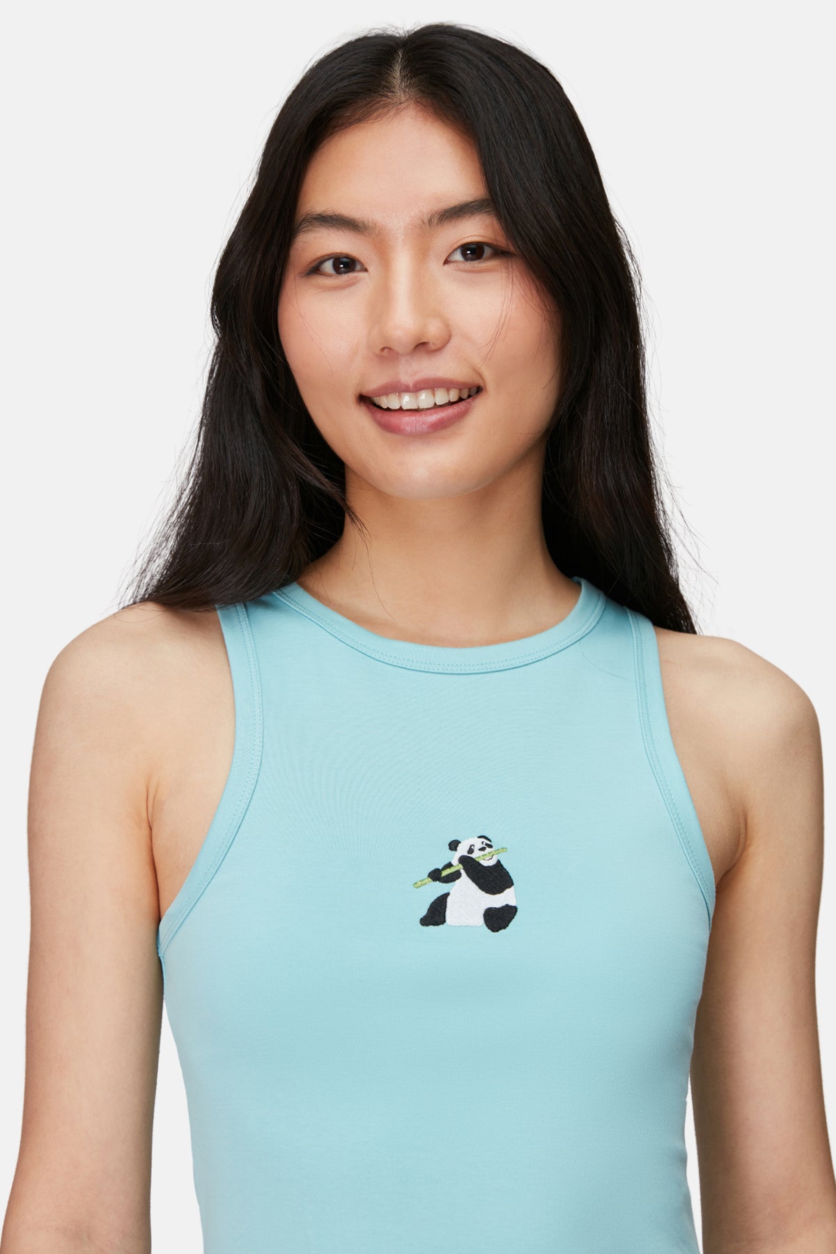Giant Panda Premium Elbise - Mint Yeşili