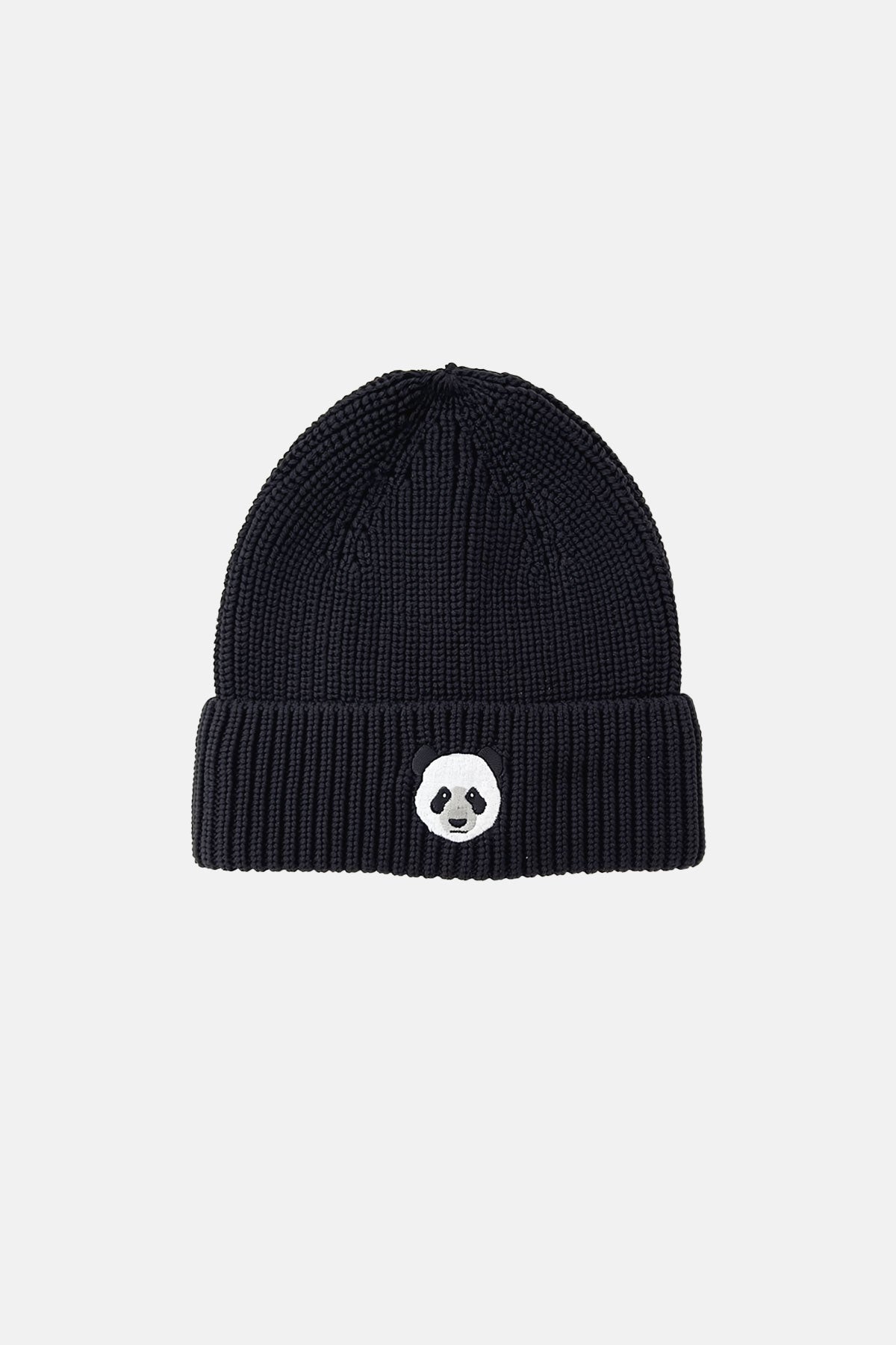 Panda Örgü Bere - Siyah