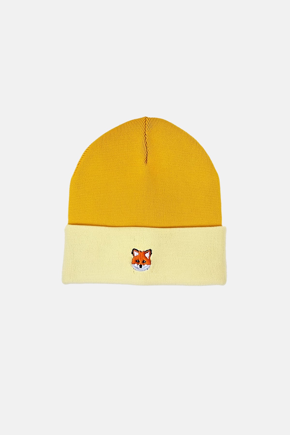 Kızıl Tilki Triko Örgü Bere - Sarı